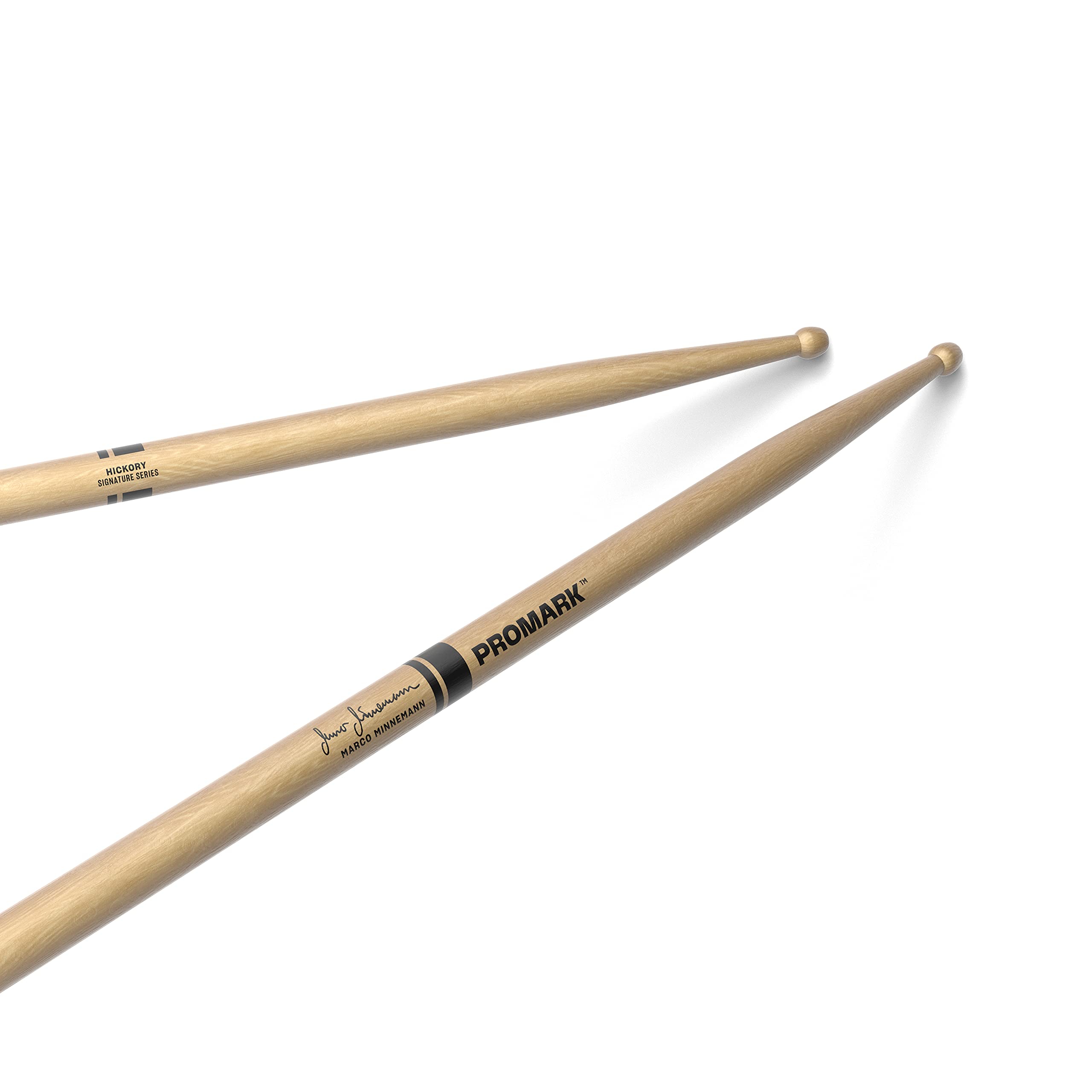 ProMark Marco Minnemann 721 Hickory Drumsticks, Wood Tip, One Pair