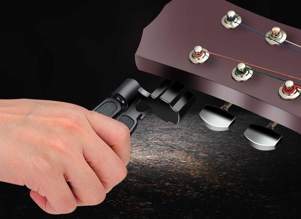Guitar String Winder Cutter Pin Puller - 3 In 1 Multifunctional Guitar Maintenance Tool/String Peg Winder + String Cutter + Pin