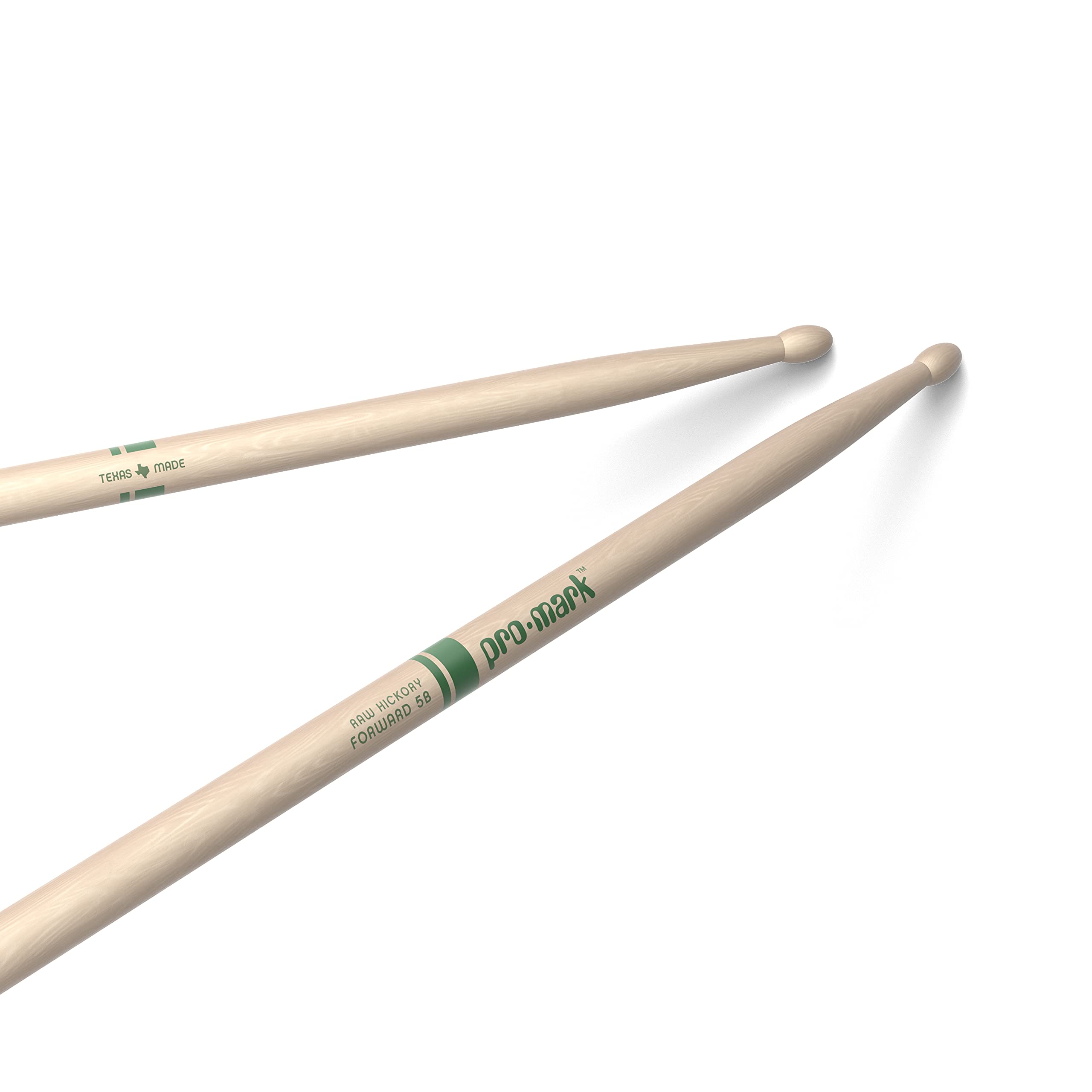 ProMark Drum Sticks - Classic Forward 5B Drumsticks - Drum Sticks Set - Oval Wood Tip - Natural, Raw Hickory Drumsticks - Consis
