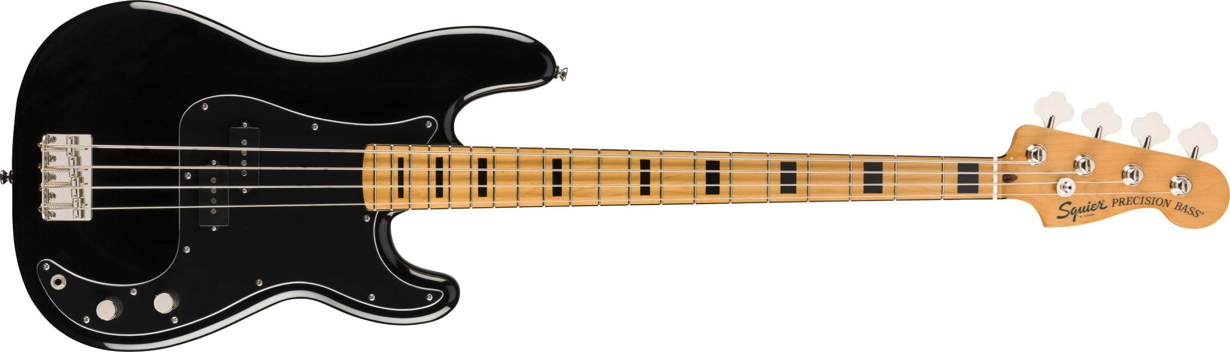 Fender Squier Classic Vibe 70S Precision Bass, Black, Maple Fingerboard