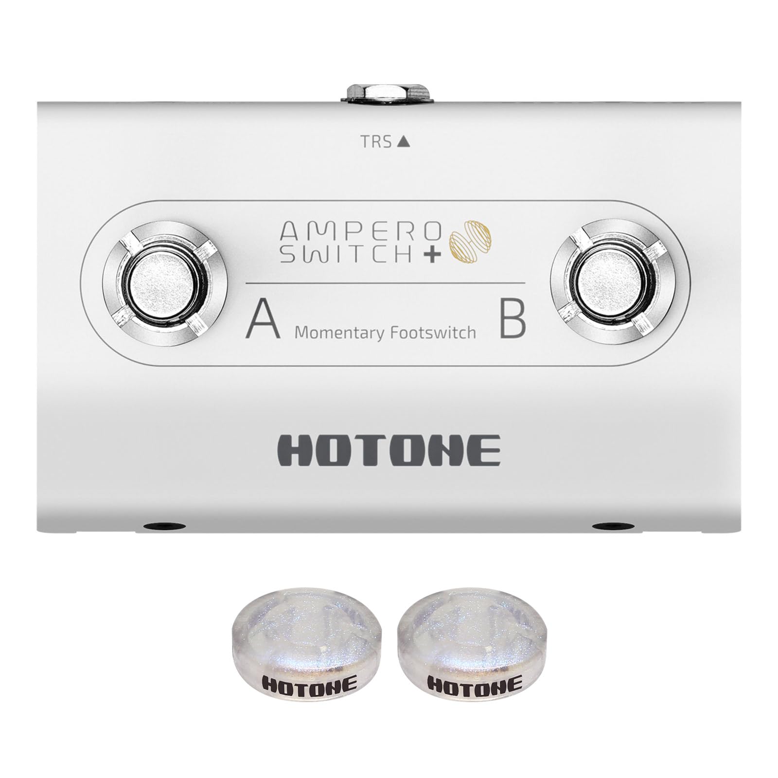 Hotone Dual Footswitch Pedal Momentary 2-Way Pedal Foot Switch Controller Switch 6.35 Mm (Ampero Switch+)