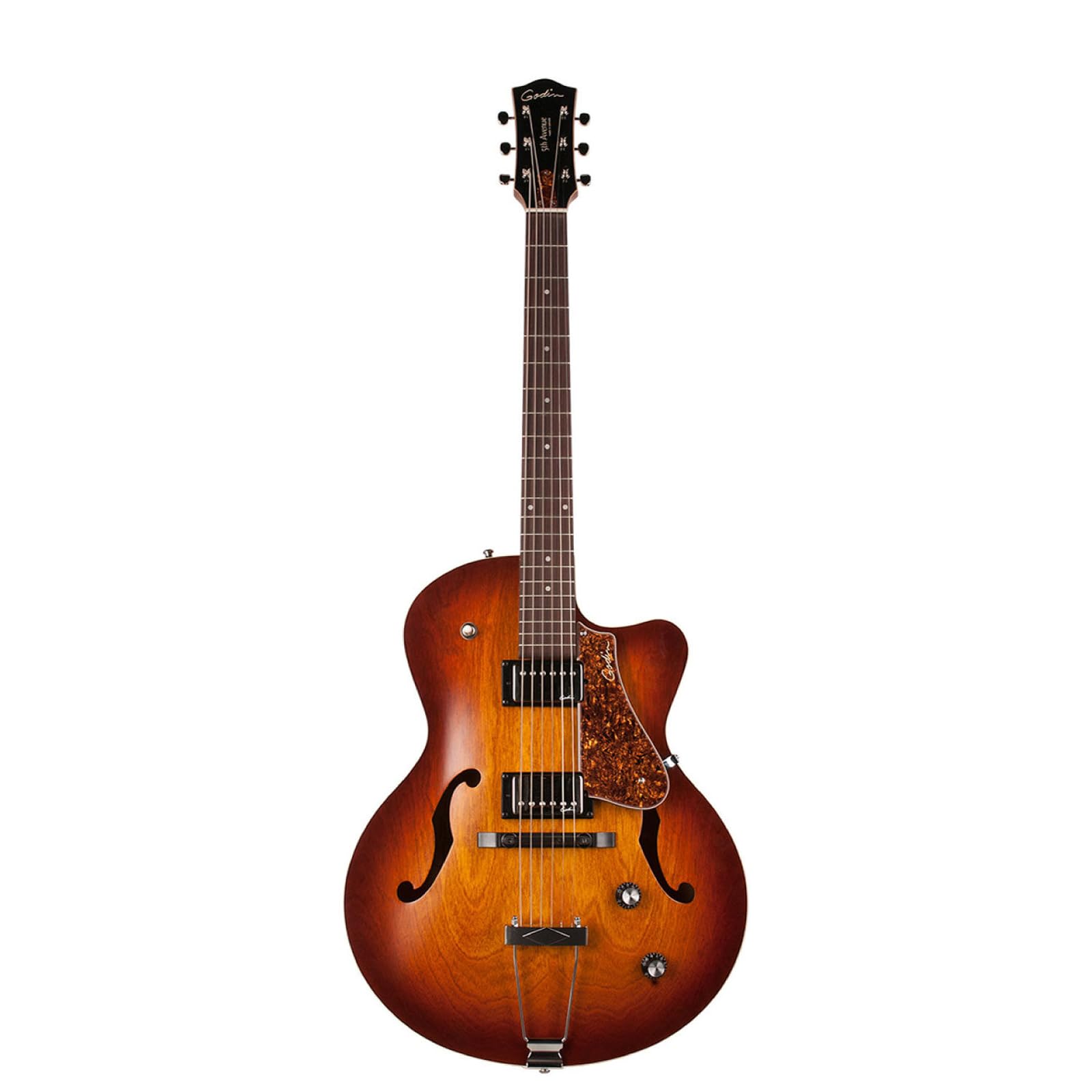 5th Avenue Cutaway KingPin II HB CW Cognac Burst