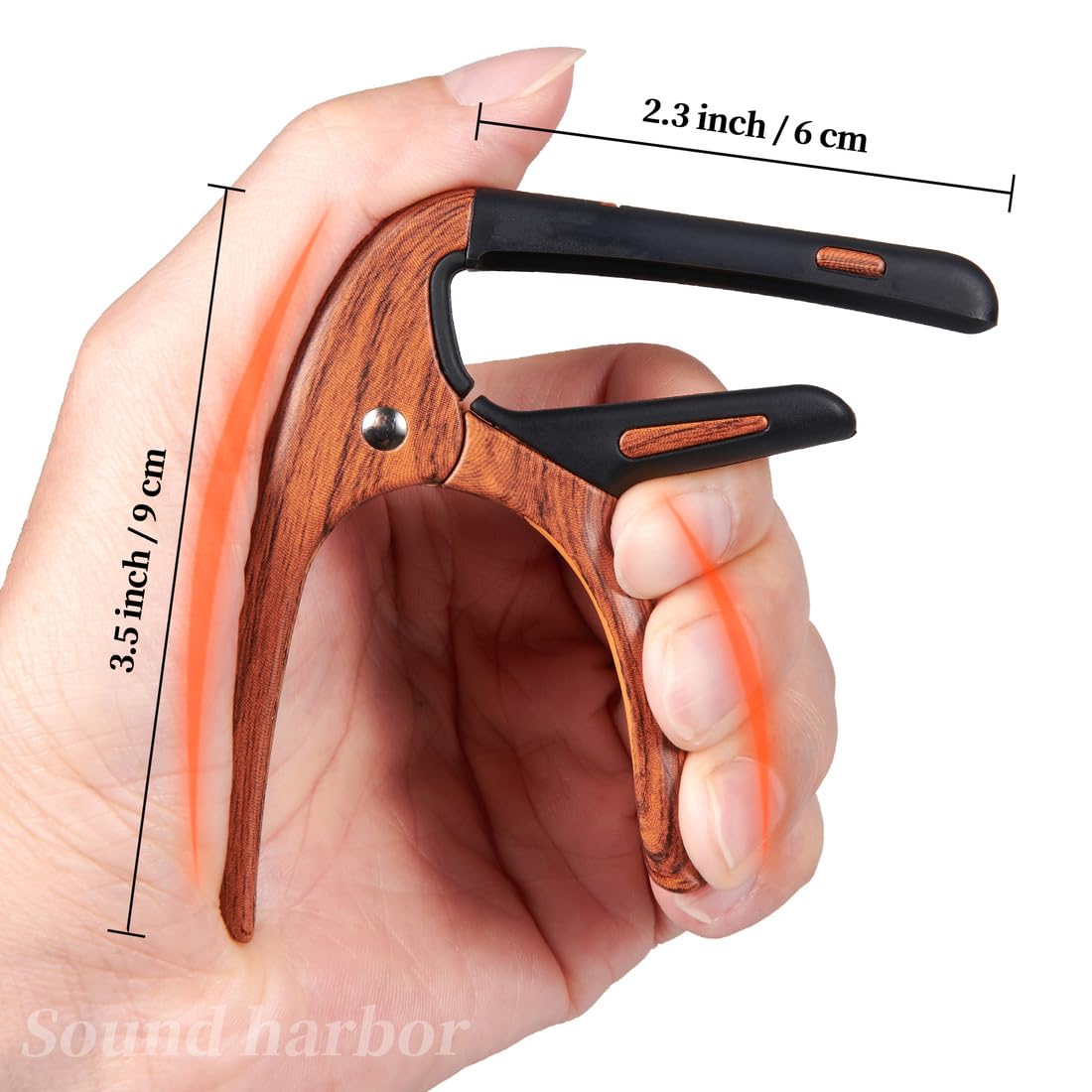 Guitar Capo for Acoustic and Electric 6 String Guitars (1 Pack Roswood Capo)