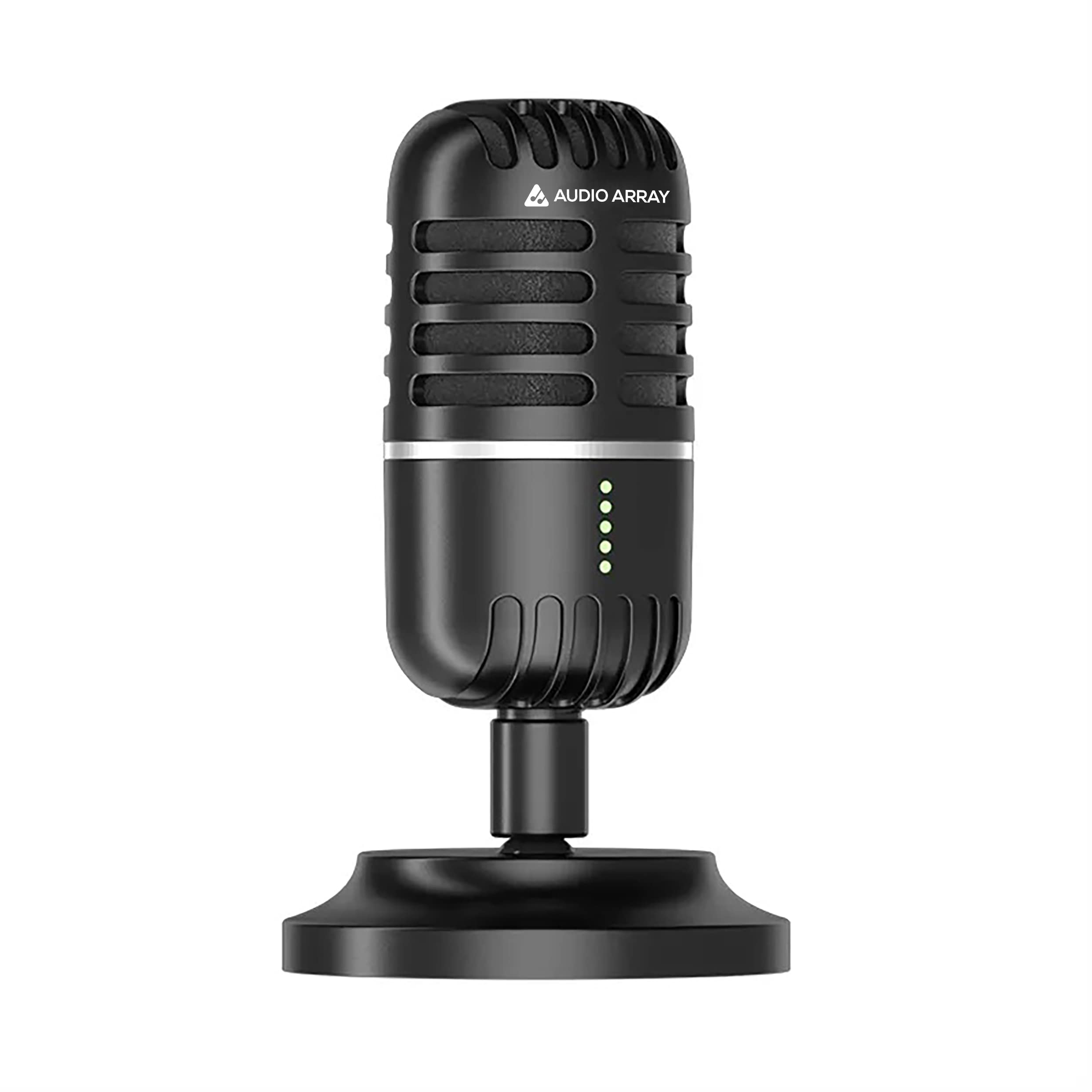 Audio Array Am-C20 Usb Microphone | Unique Tilt Stand & One Touch Mute | Plug N Play, No Latency Cardioid Pickup | For Pc, Smart