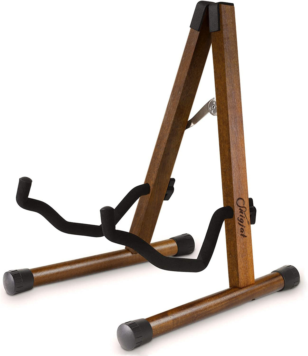 Snigjat Guitar Stand Walnut, Sturdy Acoustic Guitar Stand, Adjustable Electric Guitar Stand, Guitar Display Stand Guitar Floor S