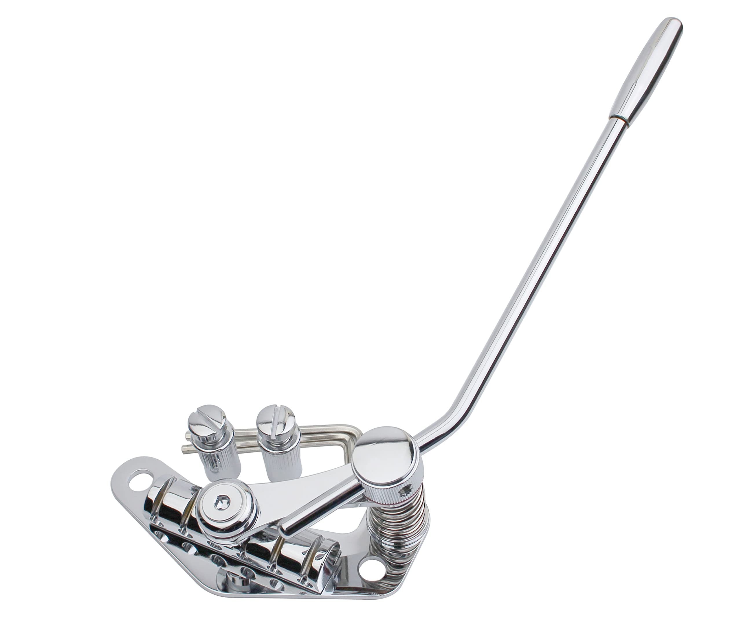 Guyker Tune-O-Matic Style Electric Guitar Bridge Stop Bar Tailpiece Tremolo Compatible with LP SG Guitars TM85, Chrome