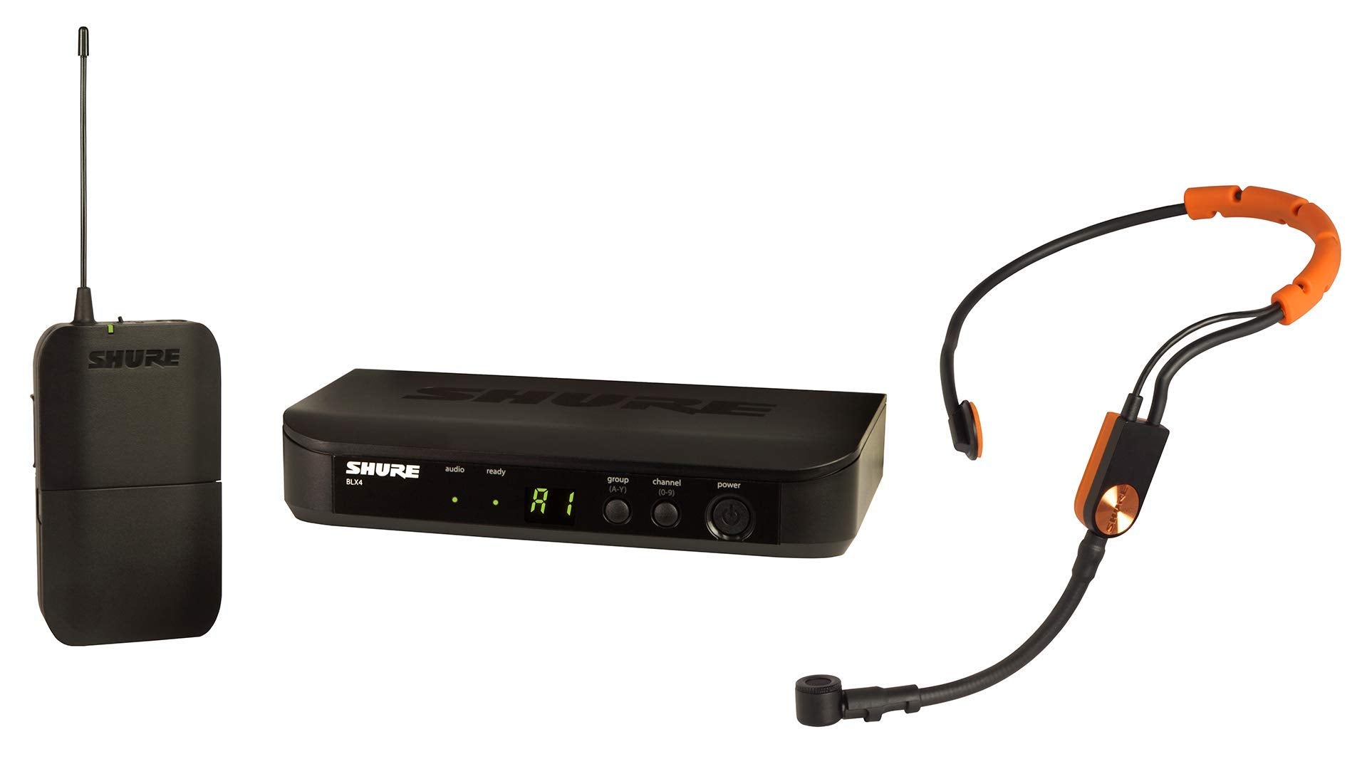 Shure Blx14/Sm31 Wireless Microphone System With Blx4 Receiver, Blx1 Bodypack Transmitter And Sm31Fh Fitness Headset Condenser M