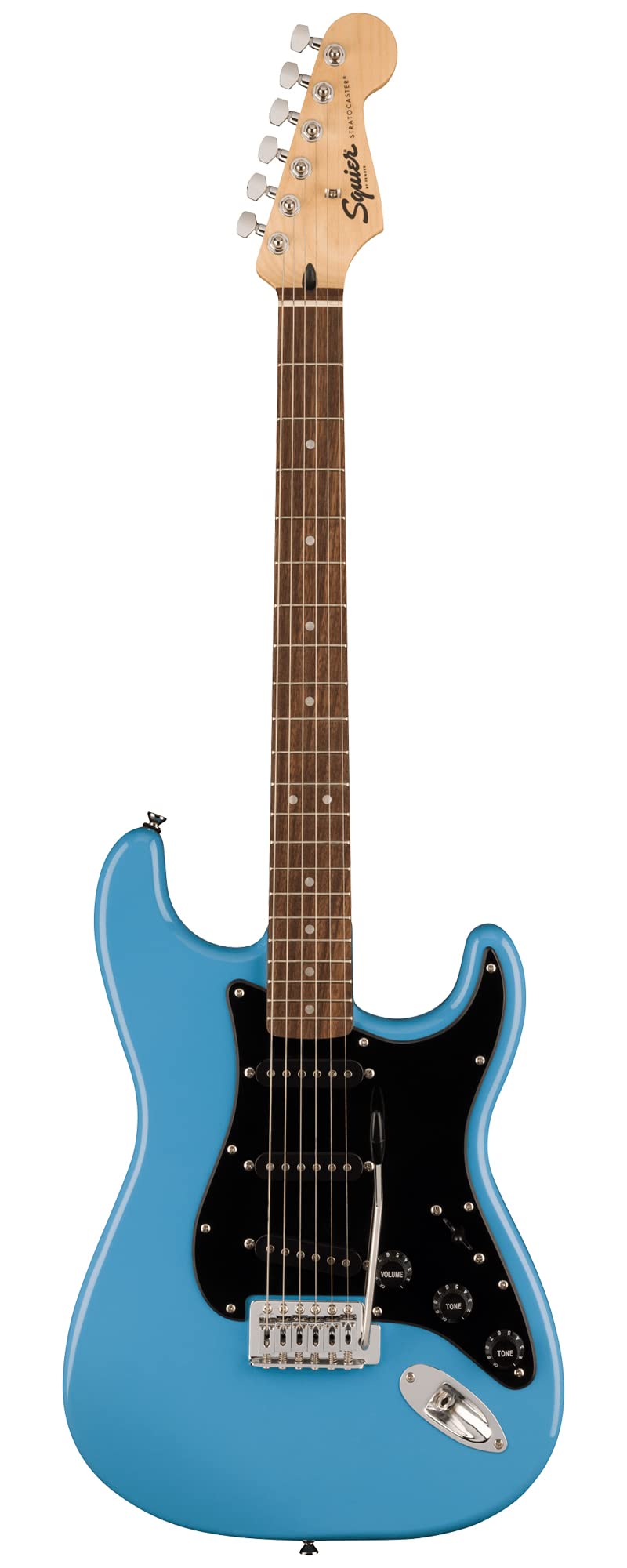Fender Squier Sonic Stratocaster - California Blue Bundle with Tuner, Strap, Picks, and Austin Bazaar Guitar DVD