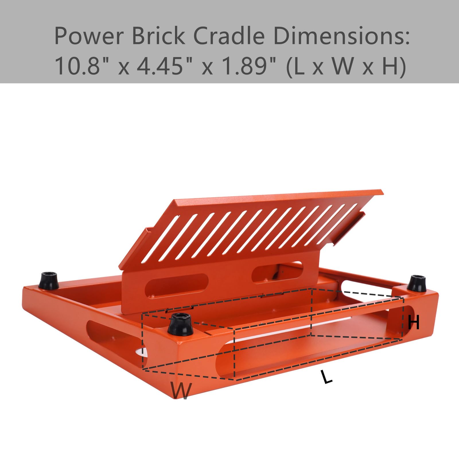 SOYAN 14'' x 10.6'' Guitar Pedal Board with Power Supply Cradle, Carrying Bag Included, Inspiring Orange (SPB-14OR)