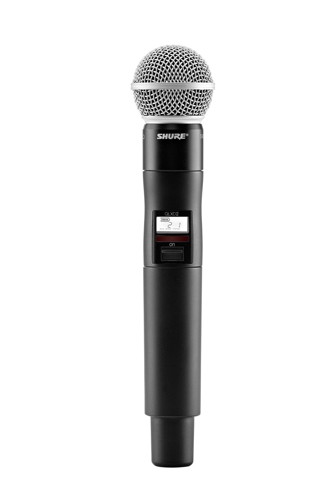 Shure QLXD2 Handheld Transmitter with SM58 Vocal Mic Capsule for QLX-D Digital Wireless Systems, Receiver Sold Separately, H50 B