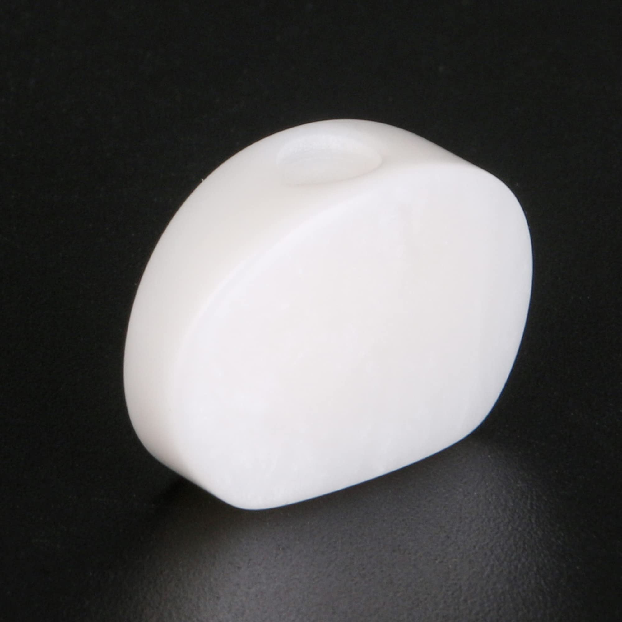 6Pcs White Guitar Tuner Acrylic Ukulele Oval Tuning Key Buttons Replacement