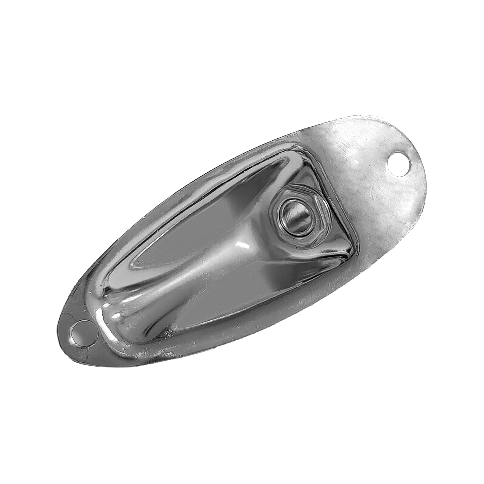 SAPHUE Guitar Input Jack Socket Plate Output Loaded Boat Style 1/4 Inch with Screws for Fender Stratocaster Strat St Mono Electr