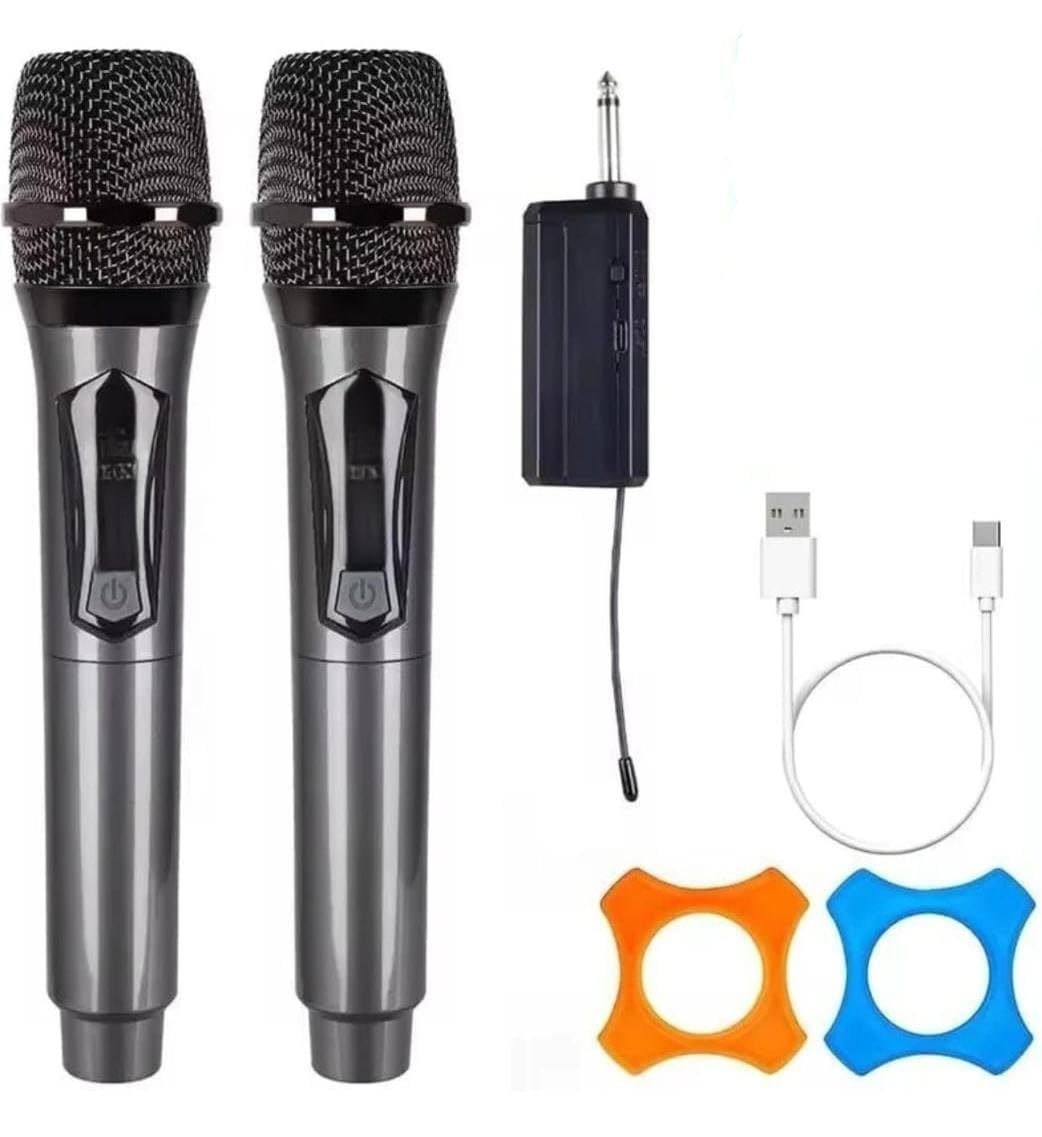 Professional Dual Uhf Wireless Mic Set, Handheld Dynamic Microphones With Rechargeable Receiver, 160Ft+ Range For Karaoke, Jagra