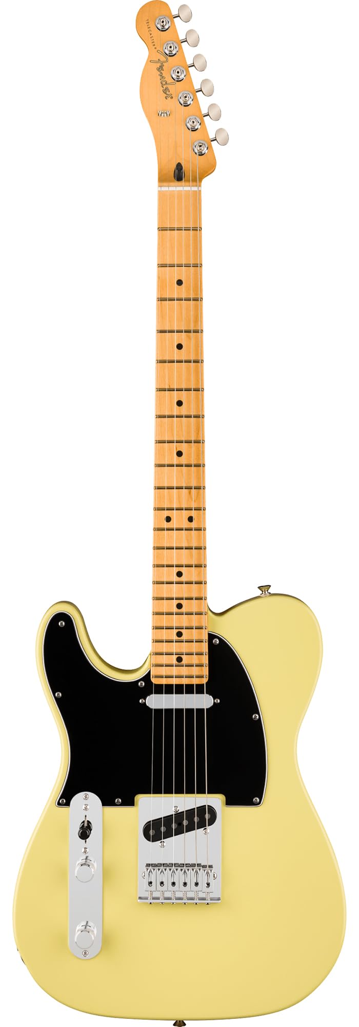 Fender Player II Telecaster Left-Handed - Hialeah Yellow Bundle with Gig Bag, Strap, Cable, 3-Pack Picks and Guitar Cleaning Kit