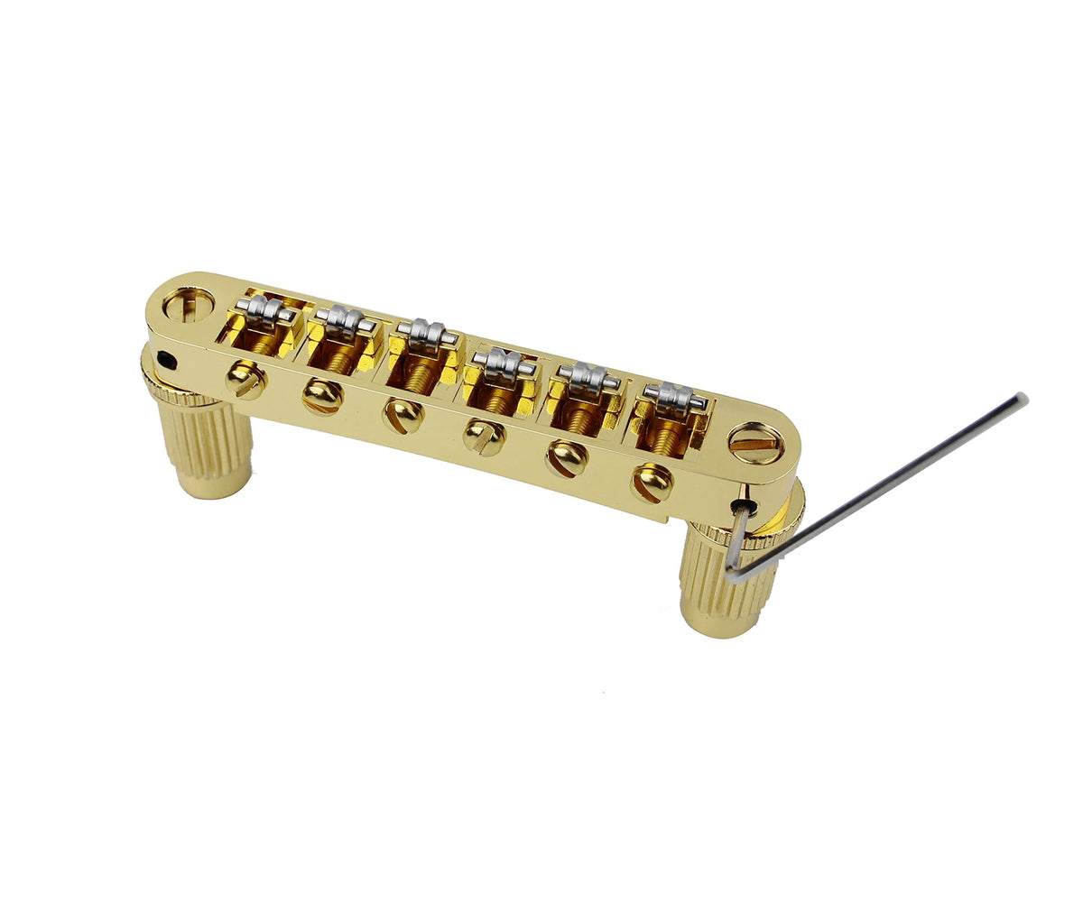 Guyker Guitar Tune-O-Matic Roller Saddle Bridge Replacement Part Compatible With Gibson Les Paul Lp Sg Style 6 String Electric?G