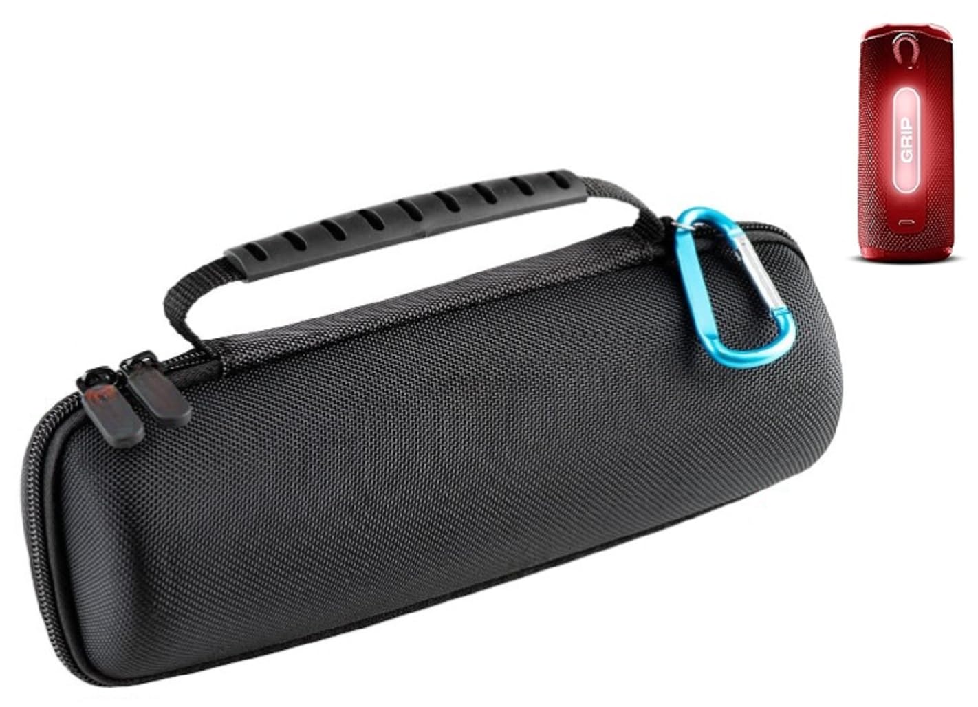 Vertus Carrying Case Storage Bag, Travel Case Cover For Jbl New Launch Grip Wireless Portable Bluetooth Speaker (Hard|Black)