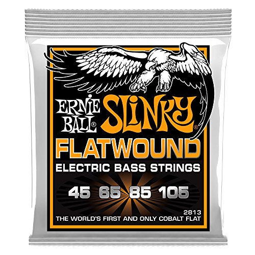 Hybrid Slinky Cobalt Flatwound Electric Bass Strings 45-105 Gauge