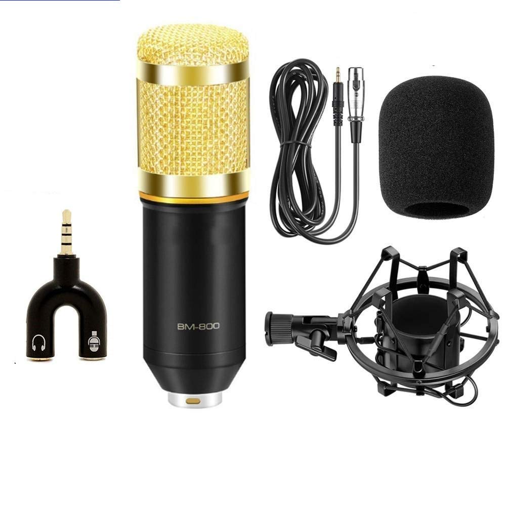 Urban Infotech Professional Studio Broadcasting & Recording Microphone Set Computer Microphone Condenser Microphone + Shock Moun