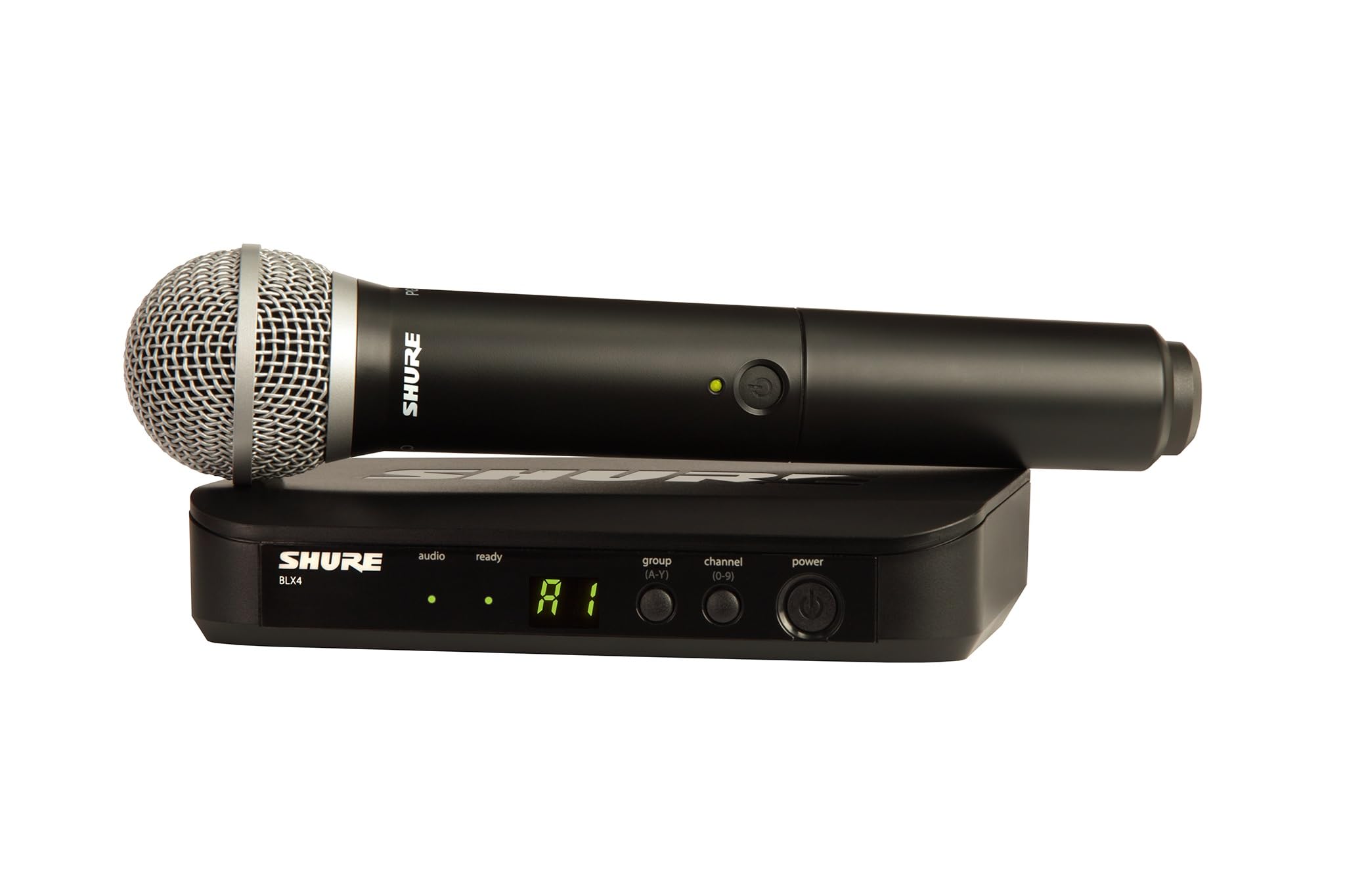 Shure Blx24/Pg58 Wireless Microphone System - 14-Hour Battery Life, 300 Ft Range, Uhf | Includes Pg58 Handheld Vocal Mic, Single