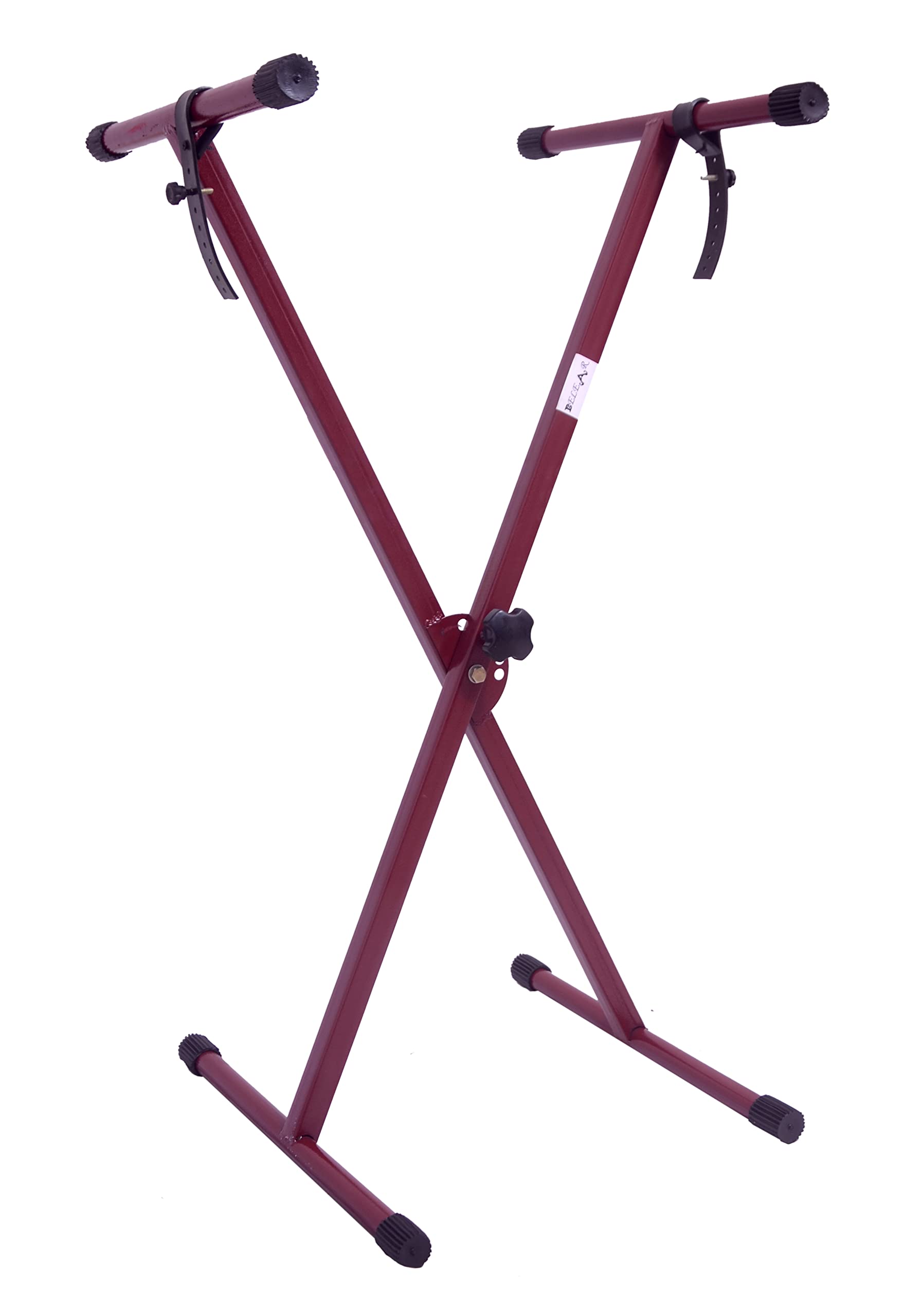 Belear S-9 Pro Keyboard Stand, Six Angle Adjustable Heavy Duty Big Size Cherry Red