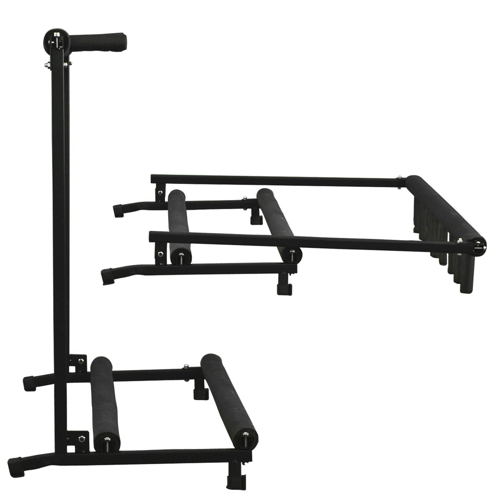 Best Choice Products 7-Guitar Folding Portable Storage Organization Stand Rack Display Decor for Acoustic, Bass, Electric Guitar