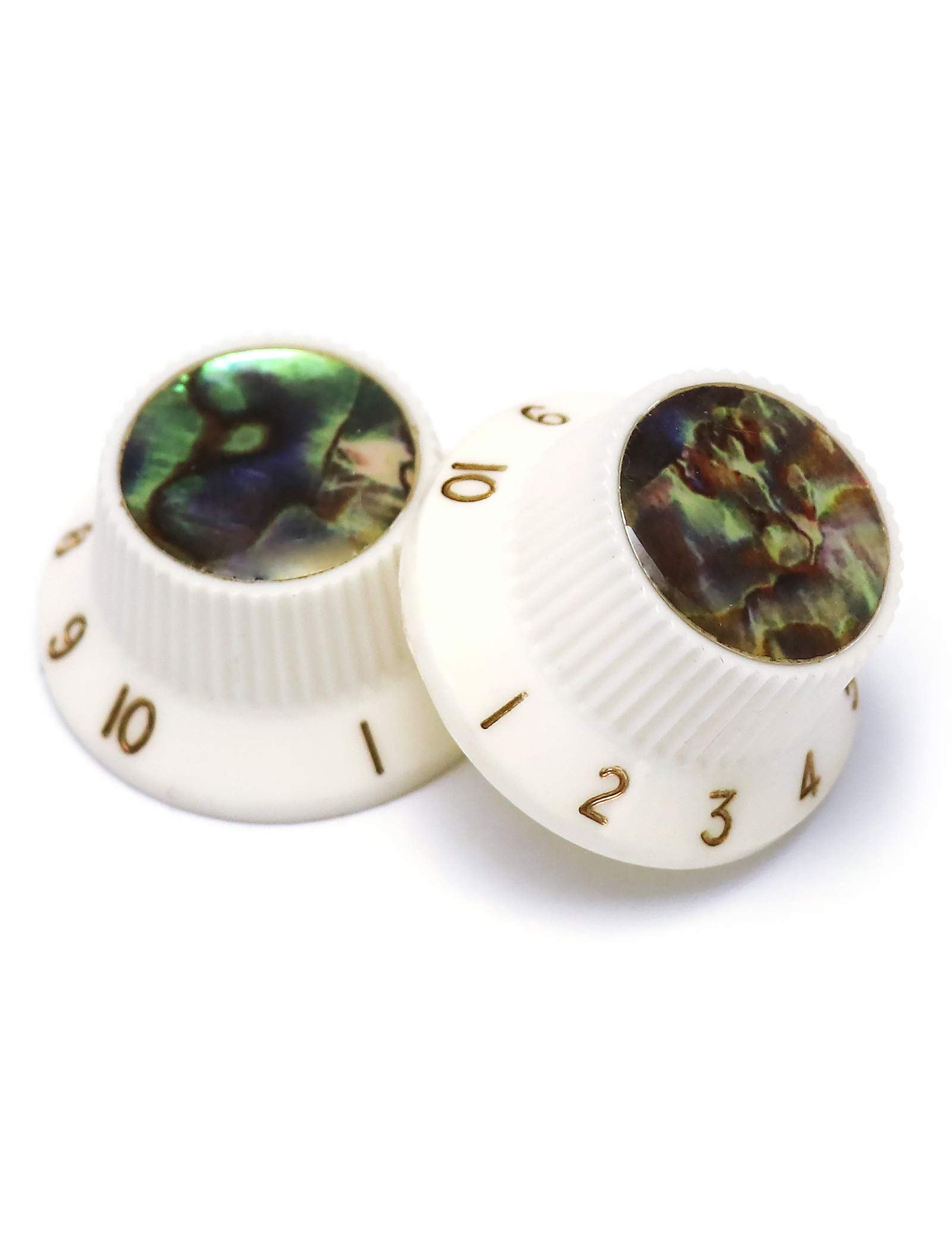 Rubatone Guitar Knobs Abalone Top Speed Control Knobs 6mm Shaft Pots Volumn Tone Knobs Compatiable with Strat Stratocaster Elect