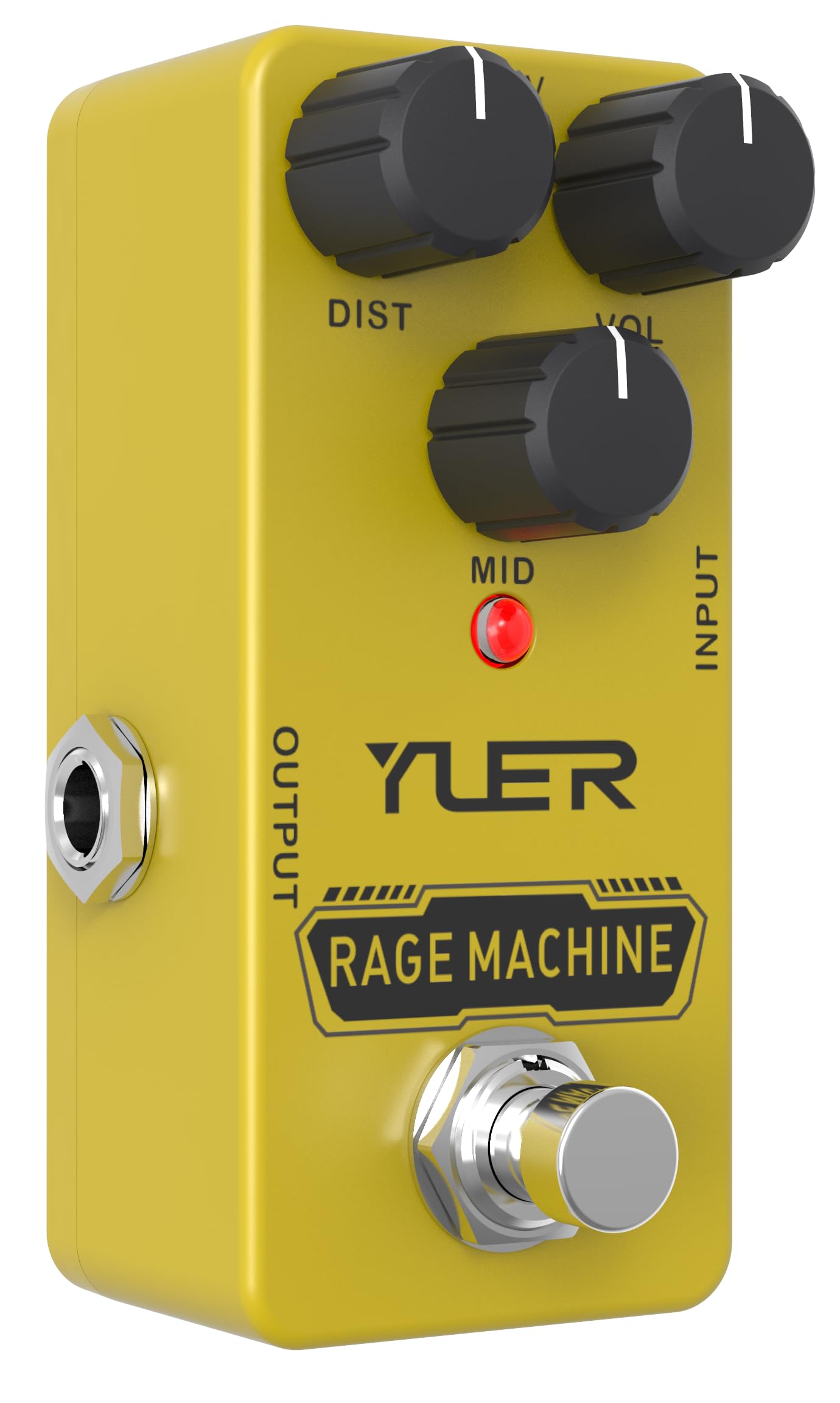 Rage Machine,Guitar Pedal,Electric Guitar Effects Pedal for Guitars and Bass Effect Pedals Mini Single Type DC 9V True Bypass