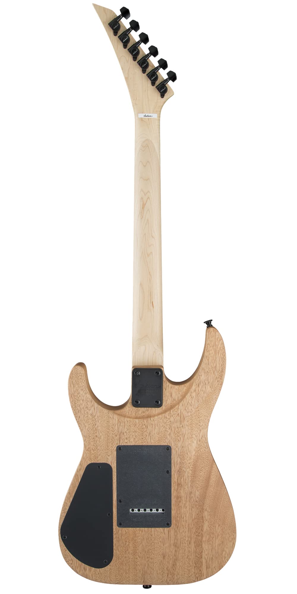 Jackson Dinky Arch Top JS22 DKA Electric Guitar - Natural Oil Bundle with Cable, Tuner, Strap, Picks, and Austin Bazaar Instruct