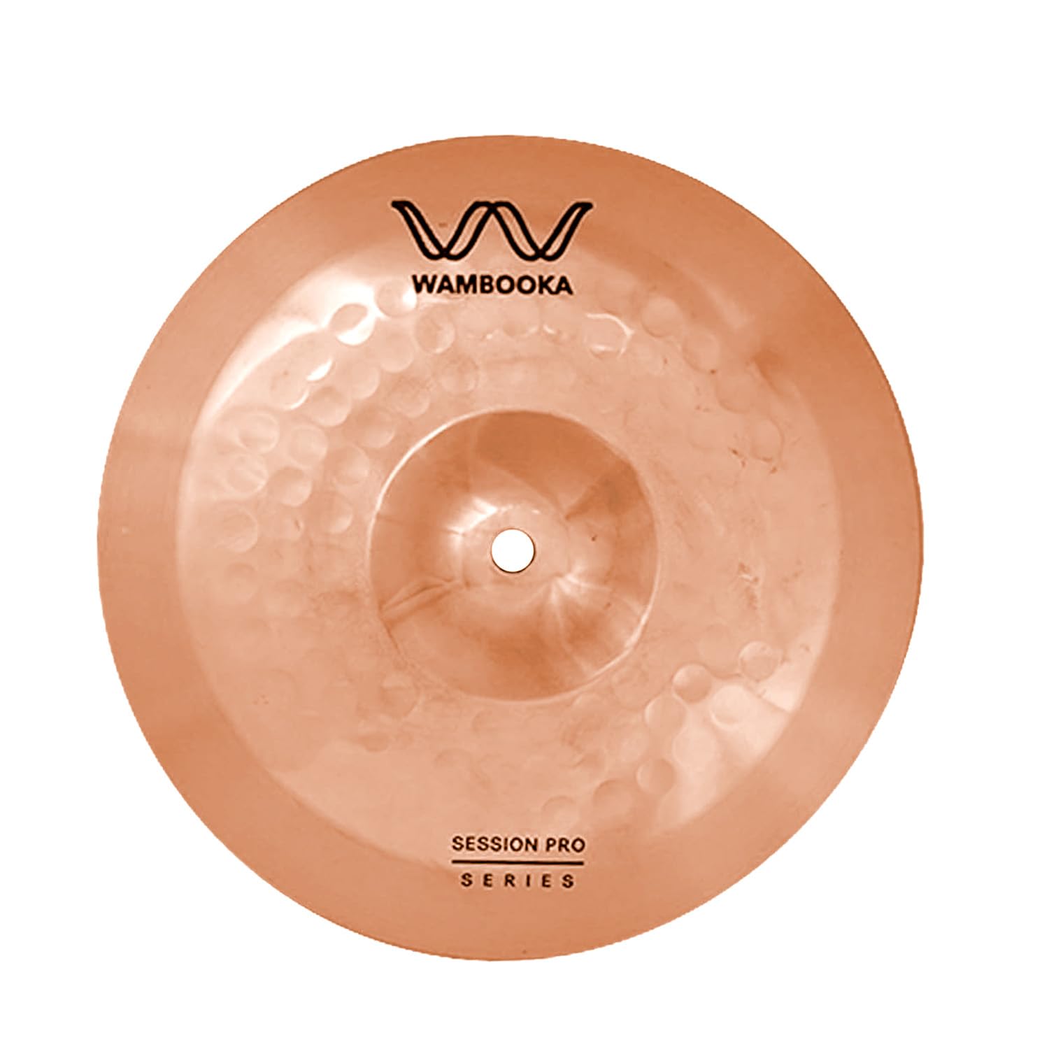 Wambooka Session Pro 10 Inch Splash Cymbal For Drum Set - Italian Design, B8 Bronze (Hand-Hammered)