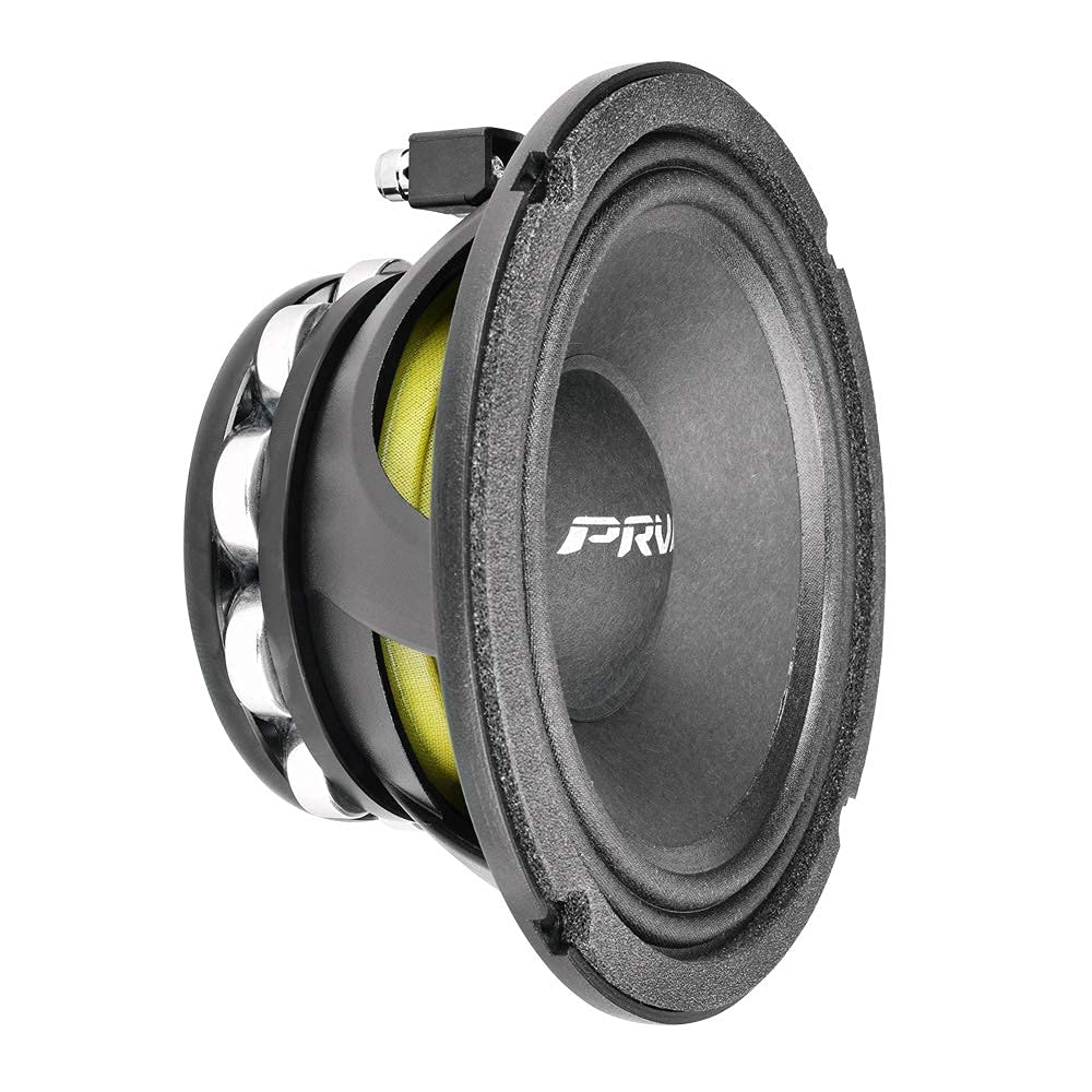 Prv Audio 6.5 Inch Midrange Speaker 6Mr500-Ndy-4 500 Watts 4 Ohm Neodymium Magnet, High Output Loudspeaker For Car Audio & Motor