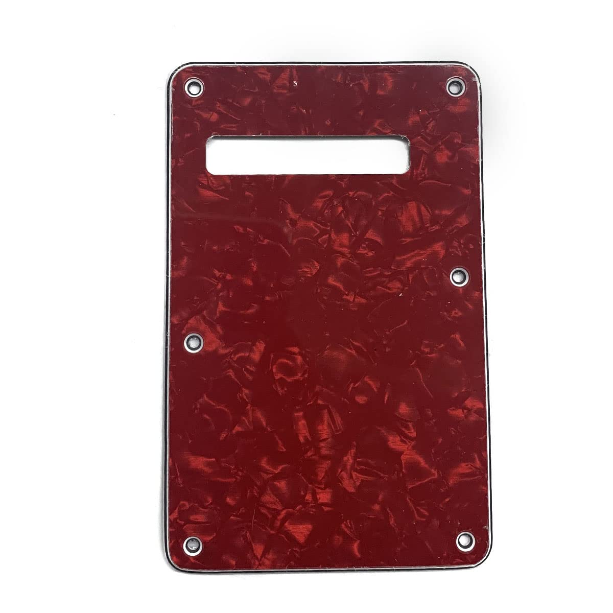 KAISH ST/Strat Style Standard Guitar Back Plate ST Tremolo Trem Cover for USA Strat/Stratocaster Red Pearl