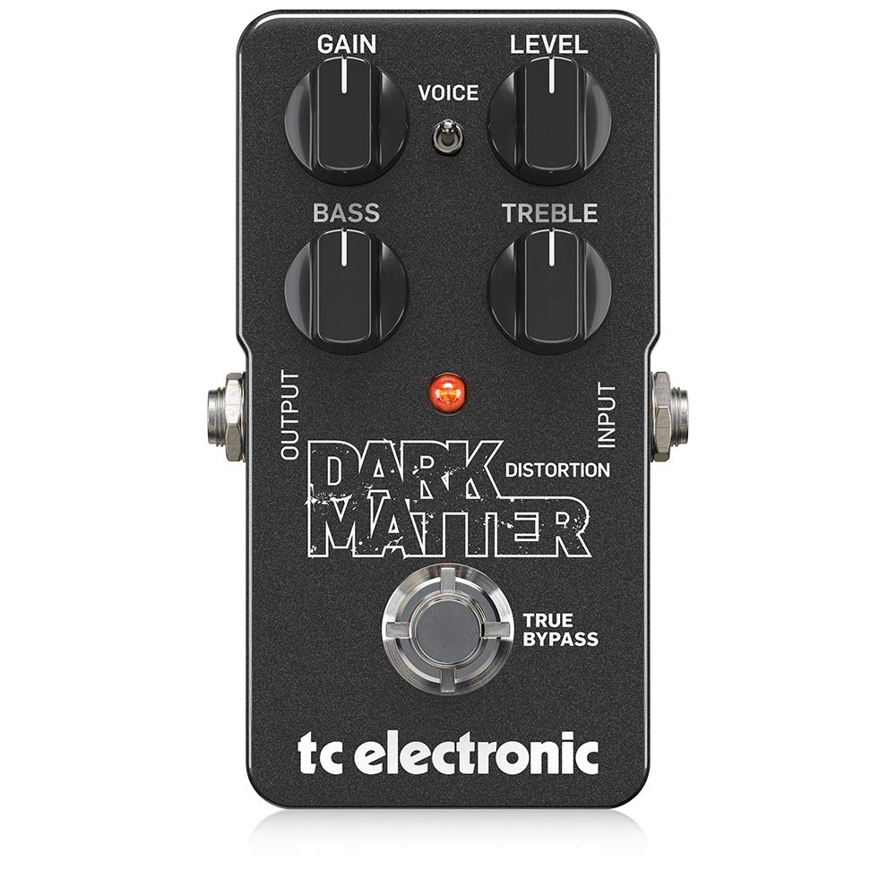 Tc Electronic Dark Matter Distortion Phenomenal Distortion Pedal With Extreme Dynamic Range, Two-Band Eq And Voicing Switch