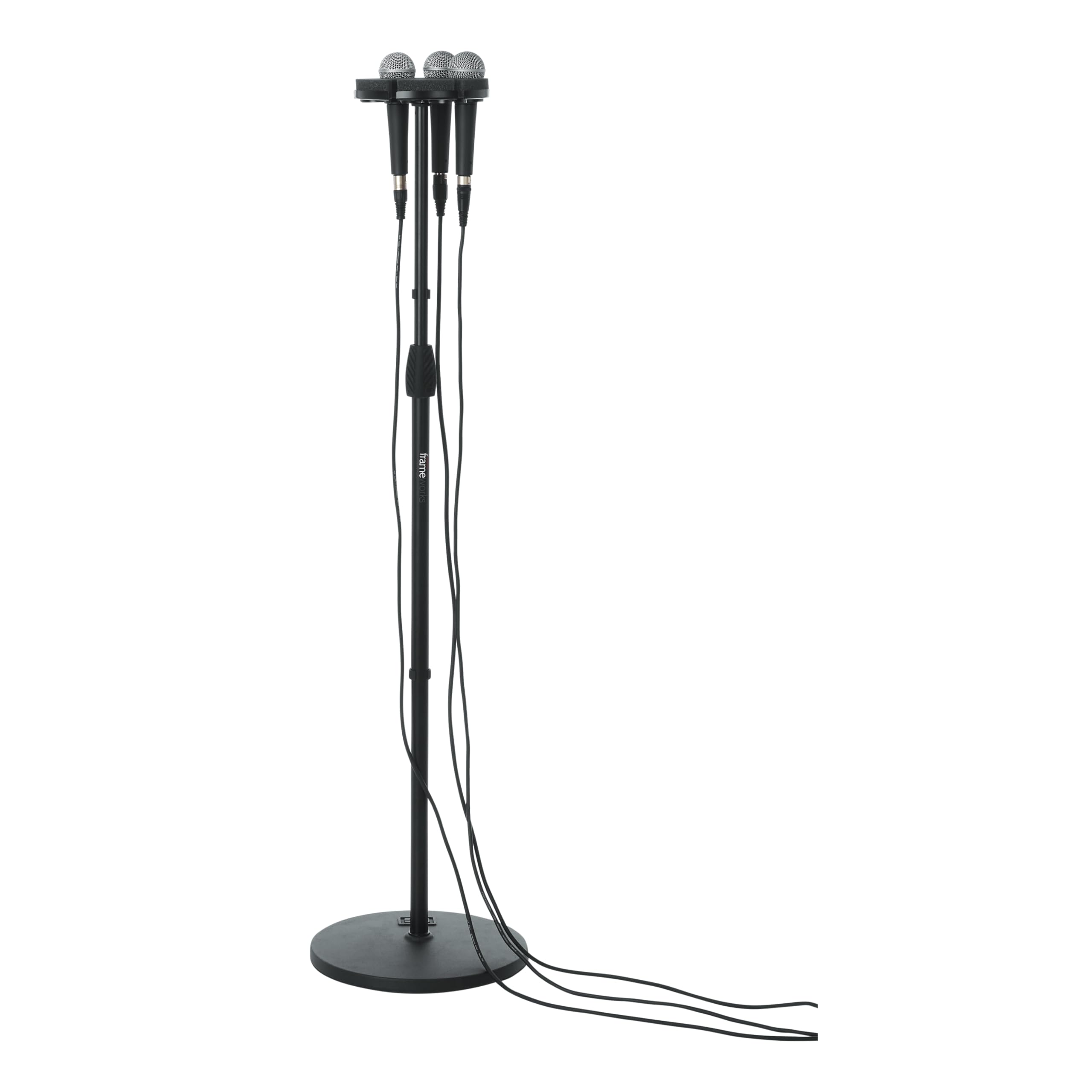 Gator Frameworks GFW-MIC6TRAY Multi Microphone Tray Designed to Hold 6 Mics