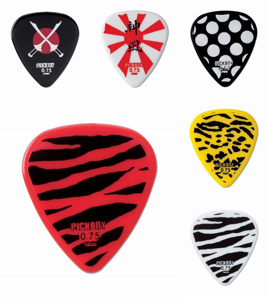 Pickboy Heavy Metal Mix Pak, Celltex, 0.75mm, 10 picks