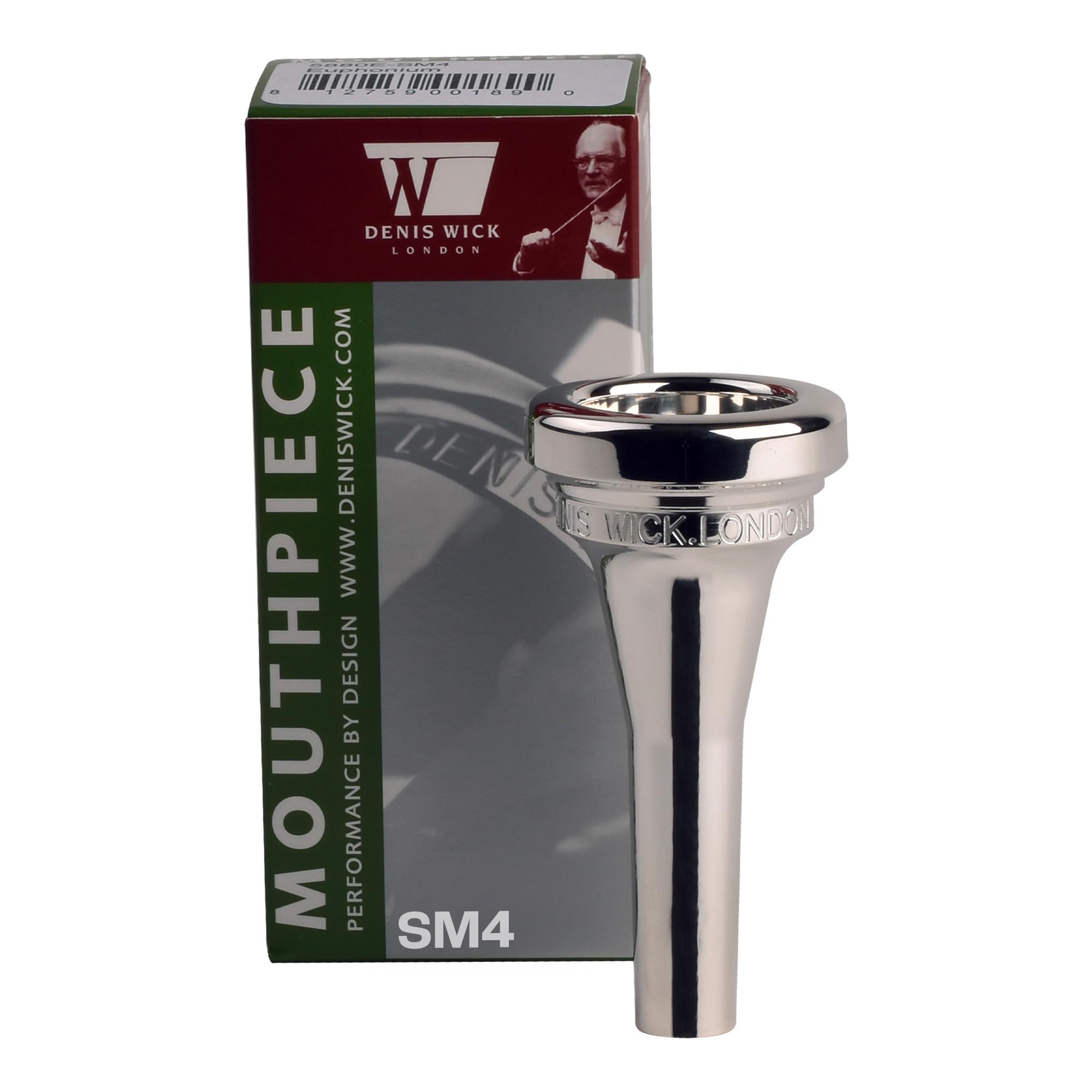 Denis Wick Euphonium S. Mead Mouthpiece Silver Plated SM4 | Large Shank Euphonium Mouthpiece | Euphonium Accessories for Excepti