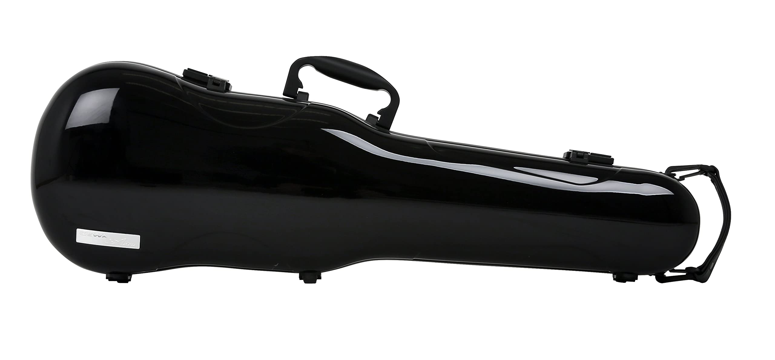 Gewa violinform case Air 1.7 MADE IN GERMANY with side grip black high gloss