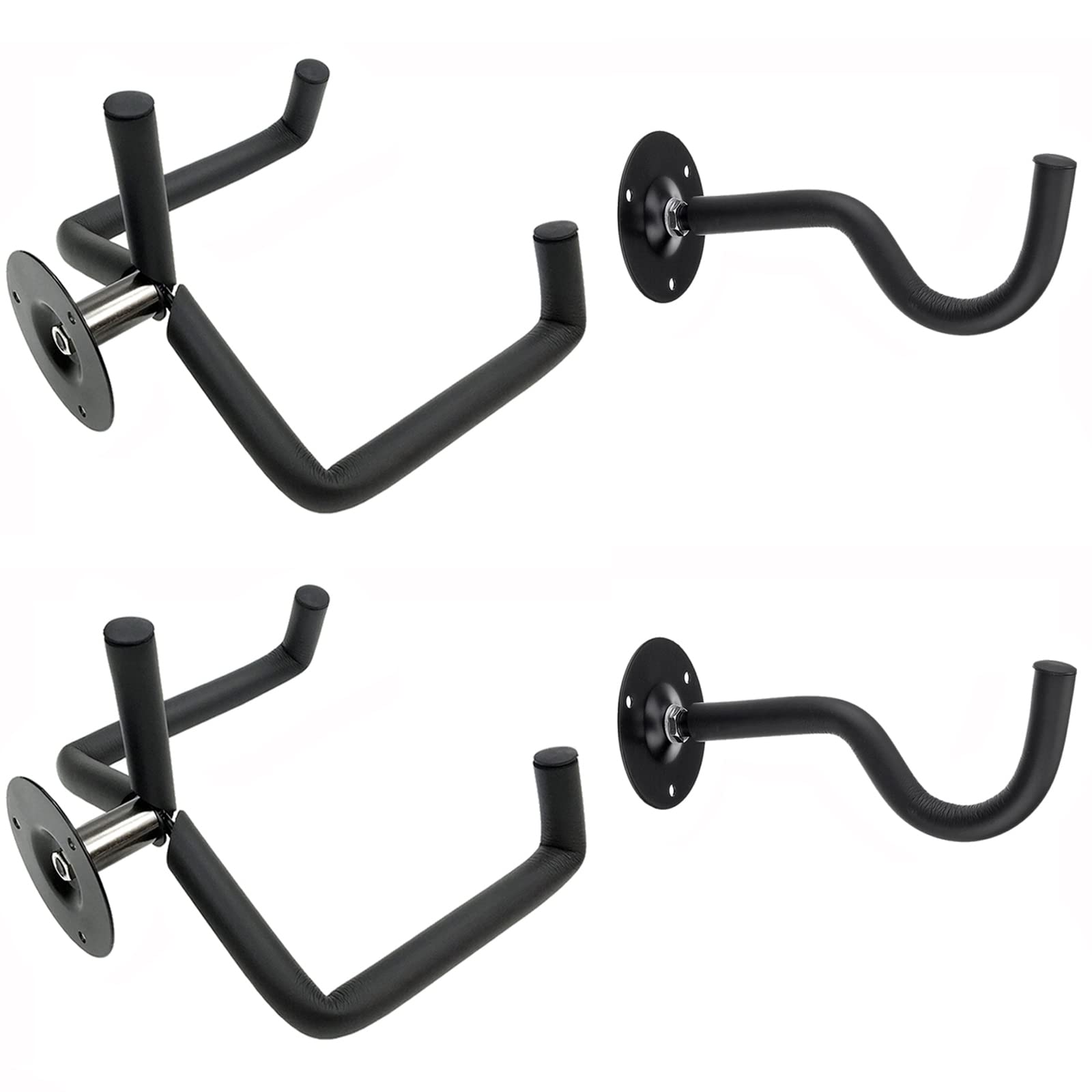 Jashem Guitar Wall Mount Acoustic Electric Classical Guitar, Ukulele, Banjo And Mandolin Wall Hanger Slat Wall Horizontal Guitar