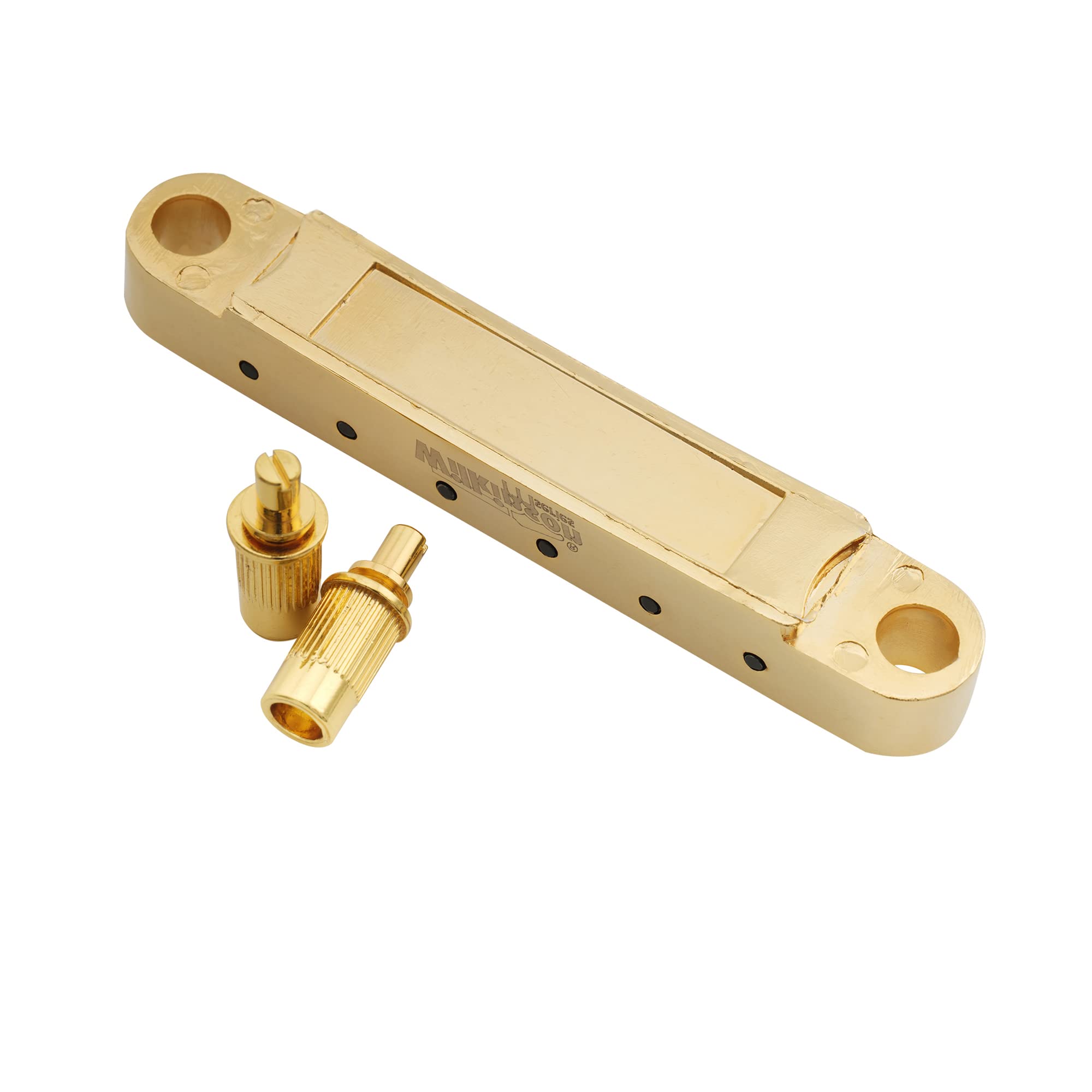 Wilkinson WOGB2 52mm (2-3/64 inch) Wide Type Tune-O-Matic Bridge for USA Epiphone Les Paul SG Style Electric Guitar, Gold