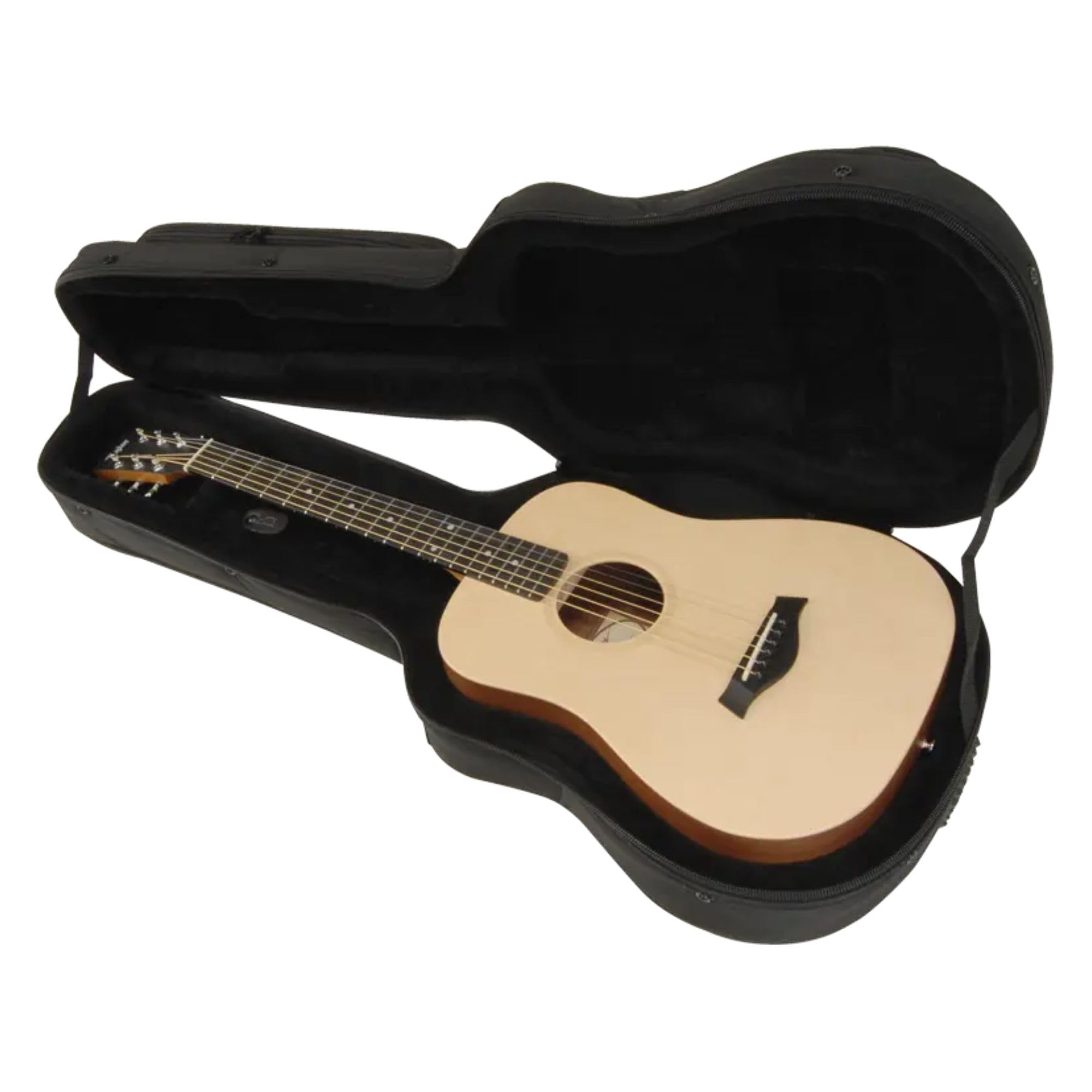 SKB Baby Taylor Martin LX Acoustic Guitar Soft Case, Black - Lightweight Construction with 2 Zippered Pouches and Foam Inserts f