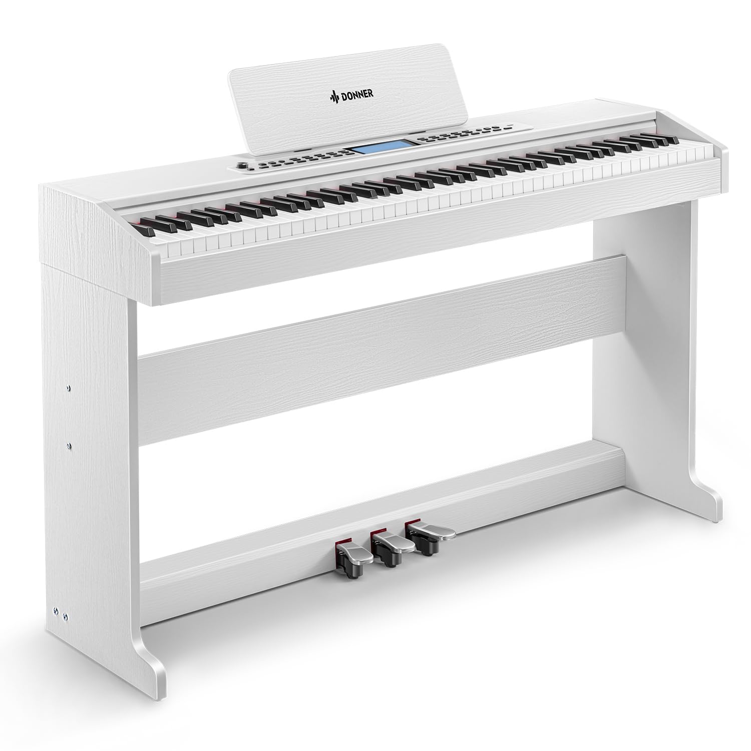 Donner DDP-95 Beginner Digital Piano with 88 Key Weighted Keyboard, Wireless Connection, Record, 4.3  LCD, 610 Tones, 600 Rhythm