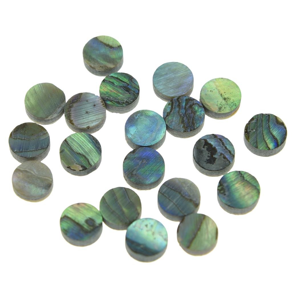 Kaish 20Pcs 6X2Mm Natural Paua Abalone Shell Guitar Inlay Fingerboard Dots