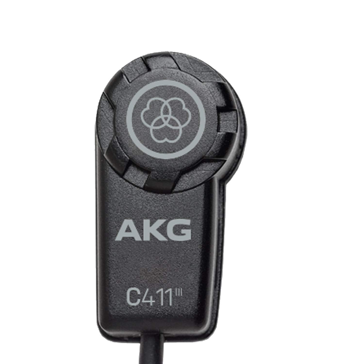Akg Pro Audio C411 Pp High-Performance Miniature Condenser Vibration Pickup For Stringed Instruments With Mpav Standard Xlr Conn