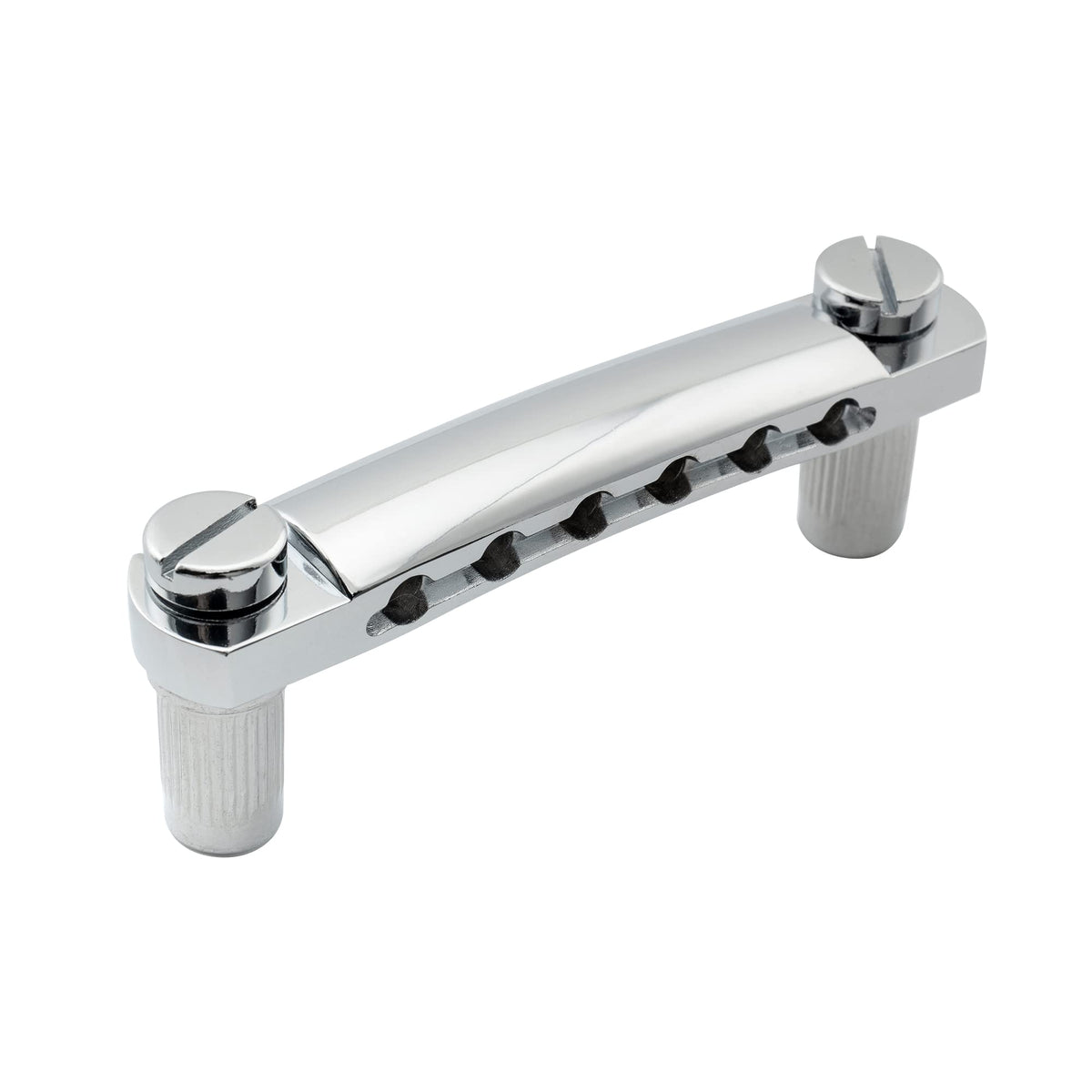 Musiclily Guitar Abr-1 Tune-O-Matic Stop Bar Tailpiece For Les Paul Sg Style Guitar Replacement, Chrome