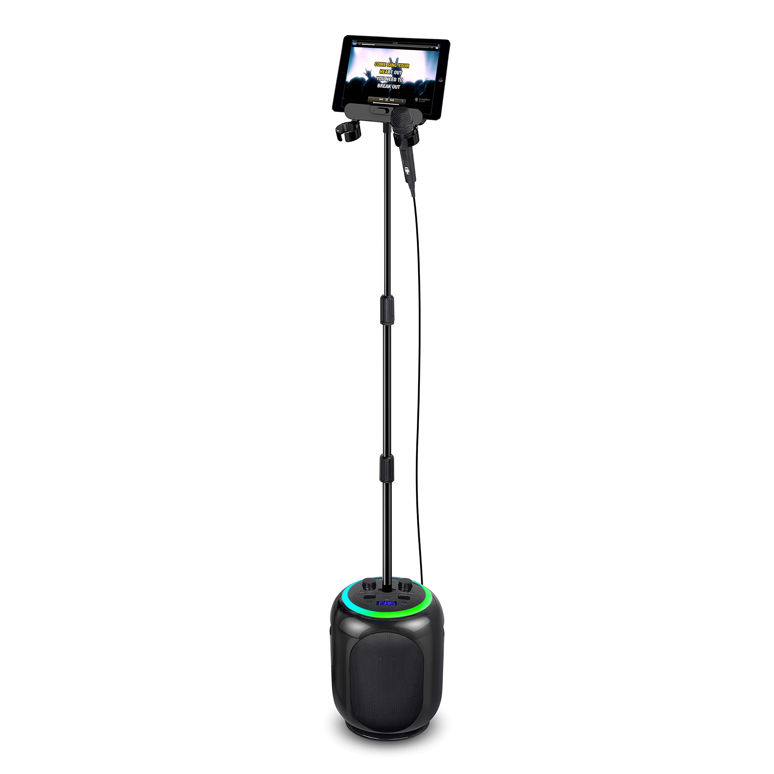 Singing Machine SingCast MAX Bluetooth Video Casting Karaoke Machine, Party Speaker, Microphone, 22 Voice Effects, Pitch Correct