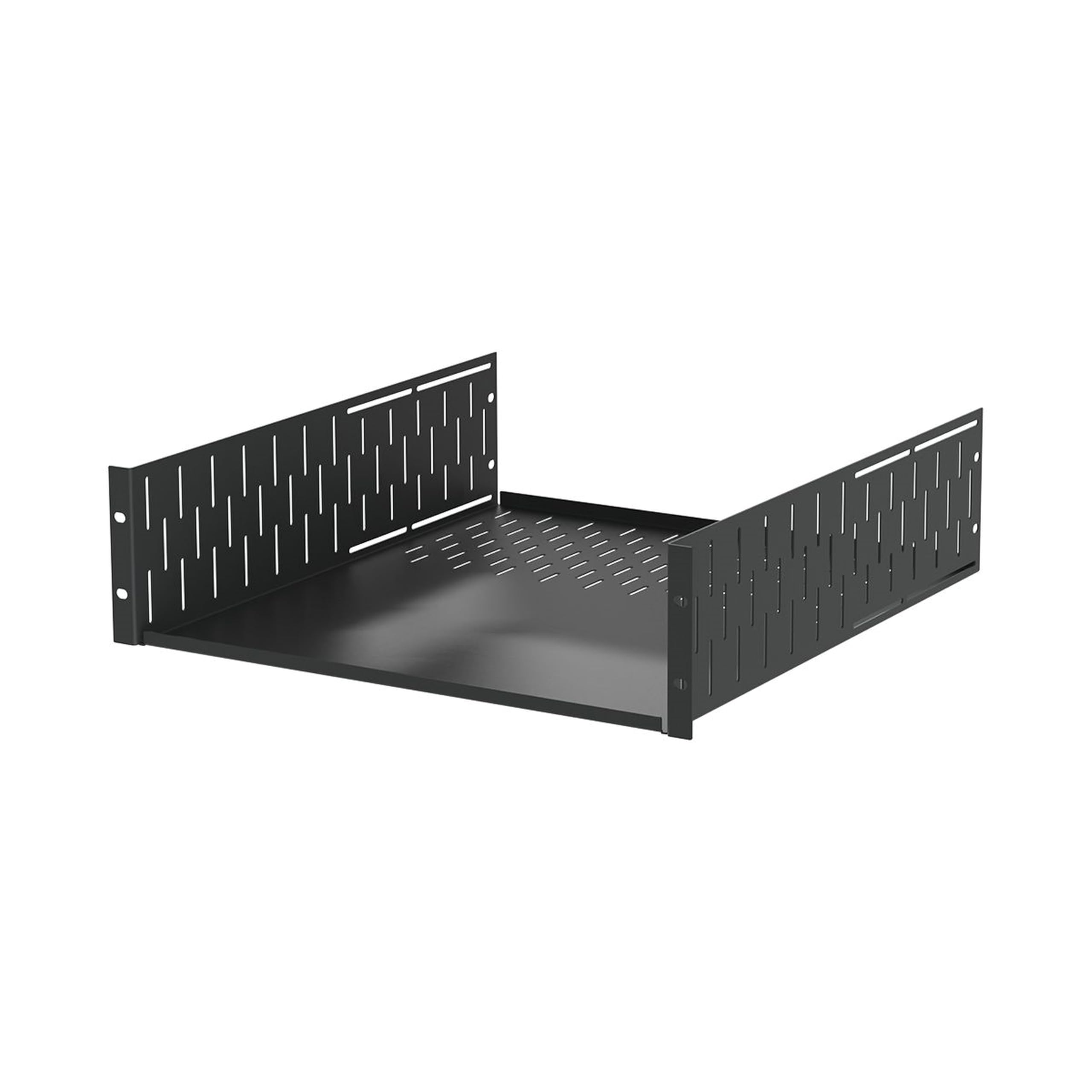 Penn Elcom R1297-500/3UK 3-Space (3U) Black Clamping Steel Rack Shelf, 19.68 Inch Depth