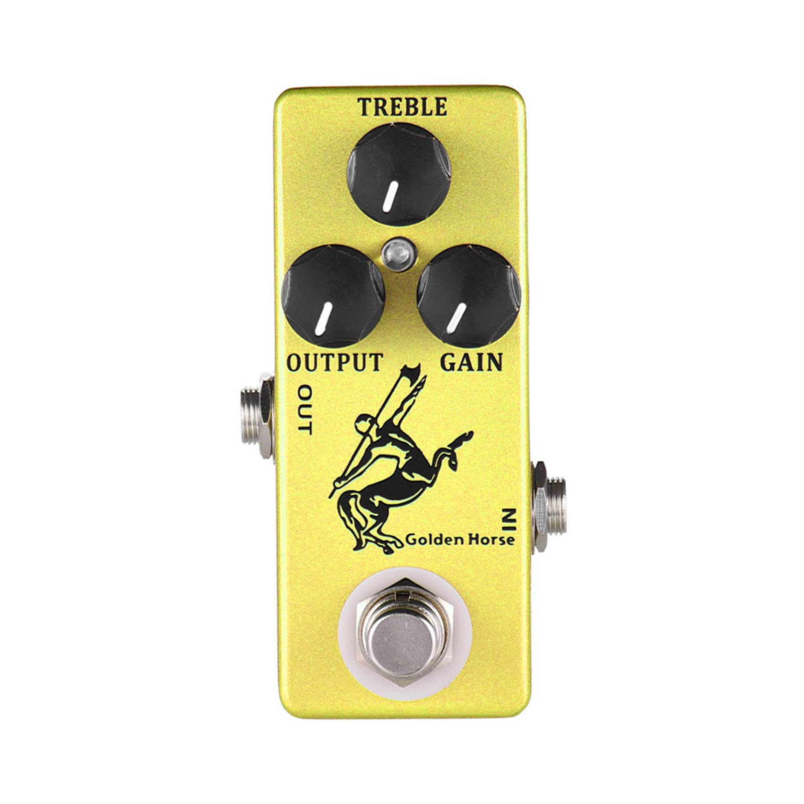 Btuty Overdrive Boost Guitar Effect Pedal Full Metal Shell True Bypass, Gold