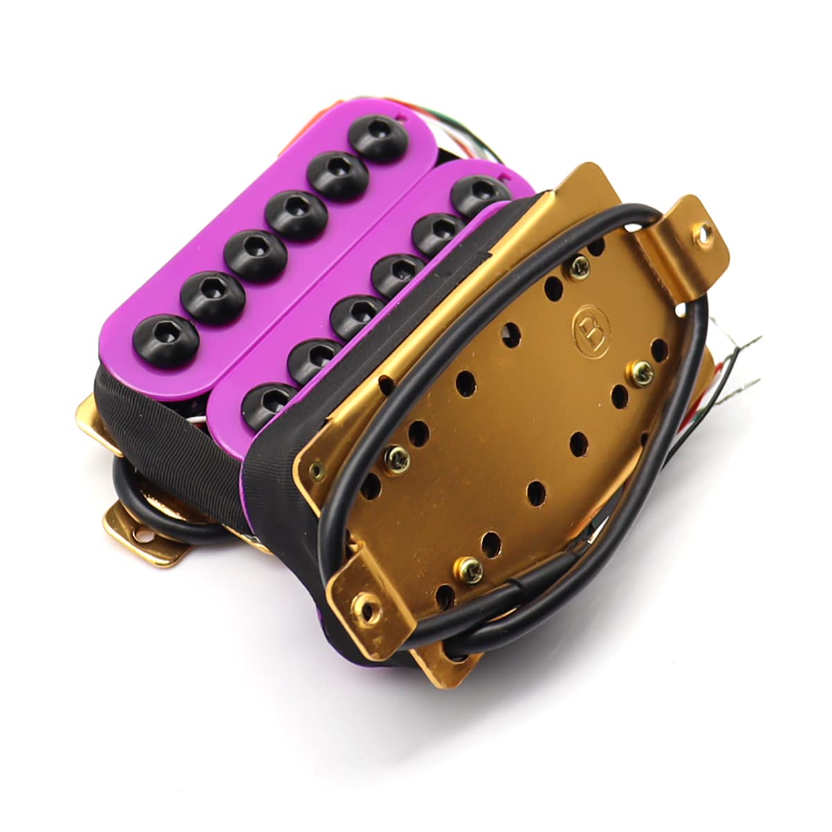 High Output Invader style Guitar Humbucker Pickups Ceramic Magnet Neck and Bridge Pickups For Electric Guitar Parts (Purple)
