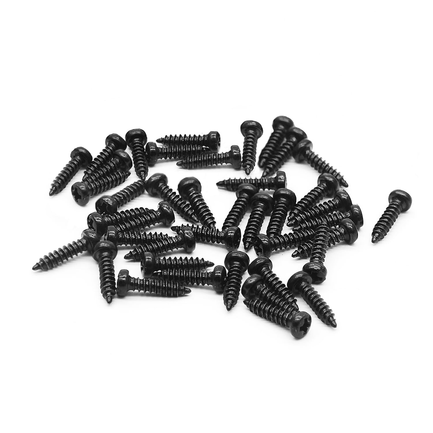 Saphue 50Pcs Acoustic Electric Guitar Tuning Pegs Screws,Bass Guitar Machine Heads Mounting Screws For Electric/Acoustic Guitar