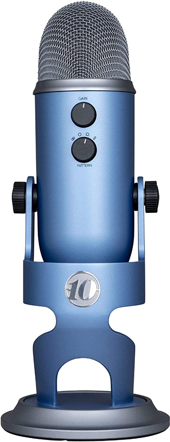 Blue Yeti Usb Microphone For Pc & Mac, Gaming, Podcast And Streaming Microphone, 10 Year Anniversary Edition With Custom Finish