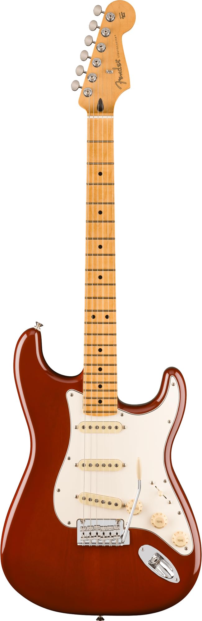 Fender Player II Stratocaster - Transparent Mocha Burst Bundle with Gig Bag, Strap, Cable, 3-Pack Picks and Guitar Cleaning Kit